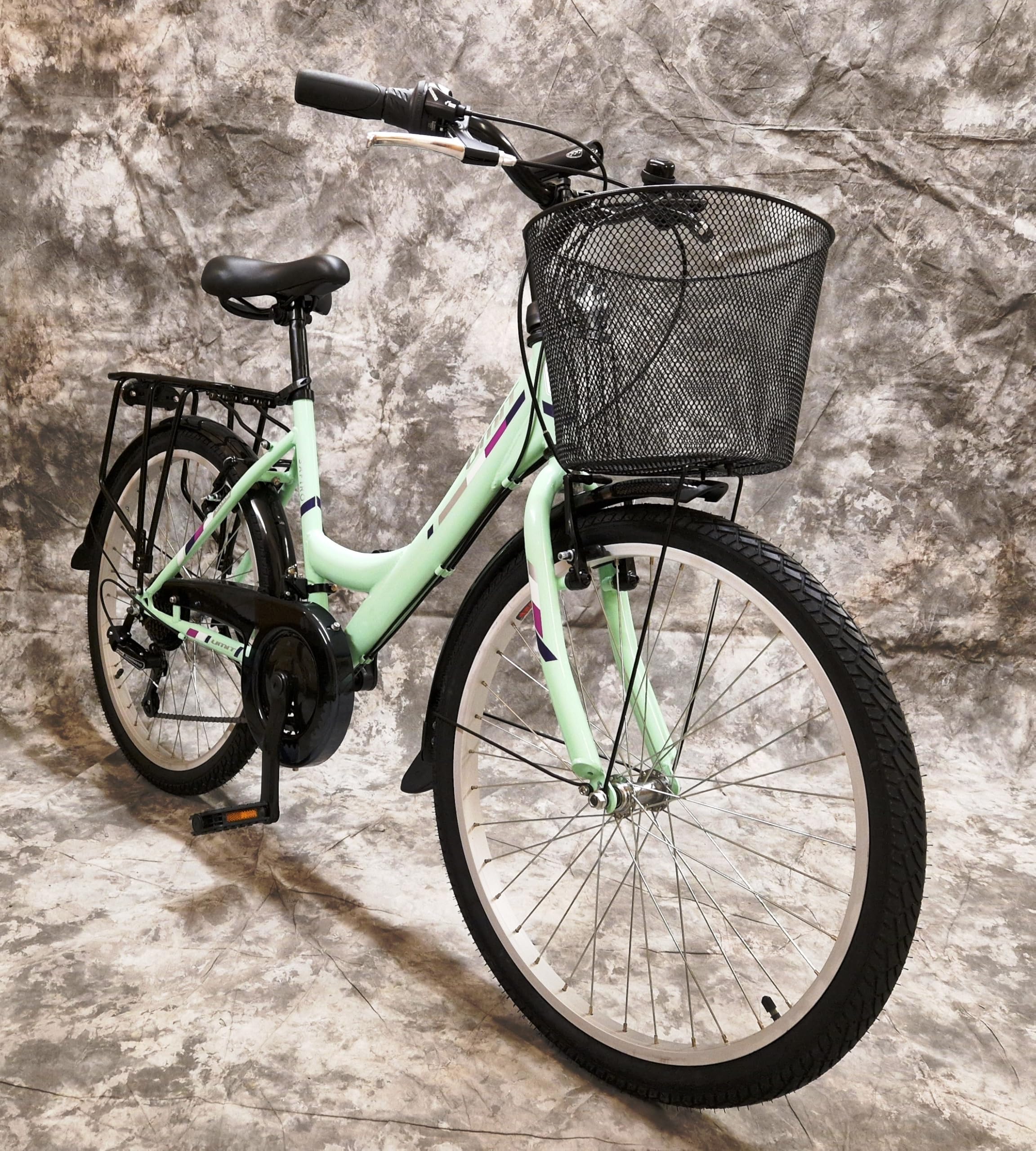 Generisch 26 Zoll Damencityrad SAFIRO 21-Gang Kettenschaltung, Gepäckträger, Korb NEU 2608 Mint Bitte BEACHTEN AB 155 cm KÖPERGRÖSSE GEEIGNET !!!!!!!