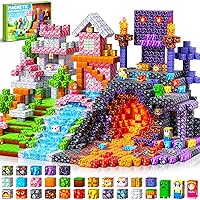 LUVTOY Costruzioni Magnetiche per Bambini - 150 Pezzi Costruzioni cubi magnetici per Bambini
