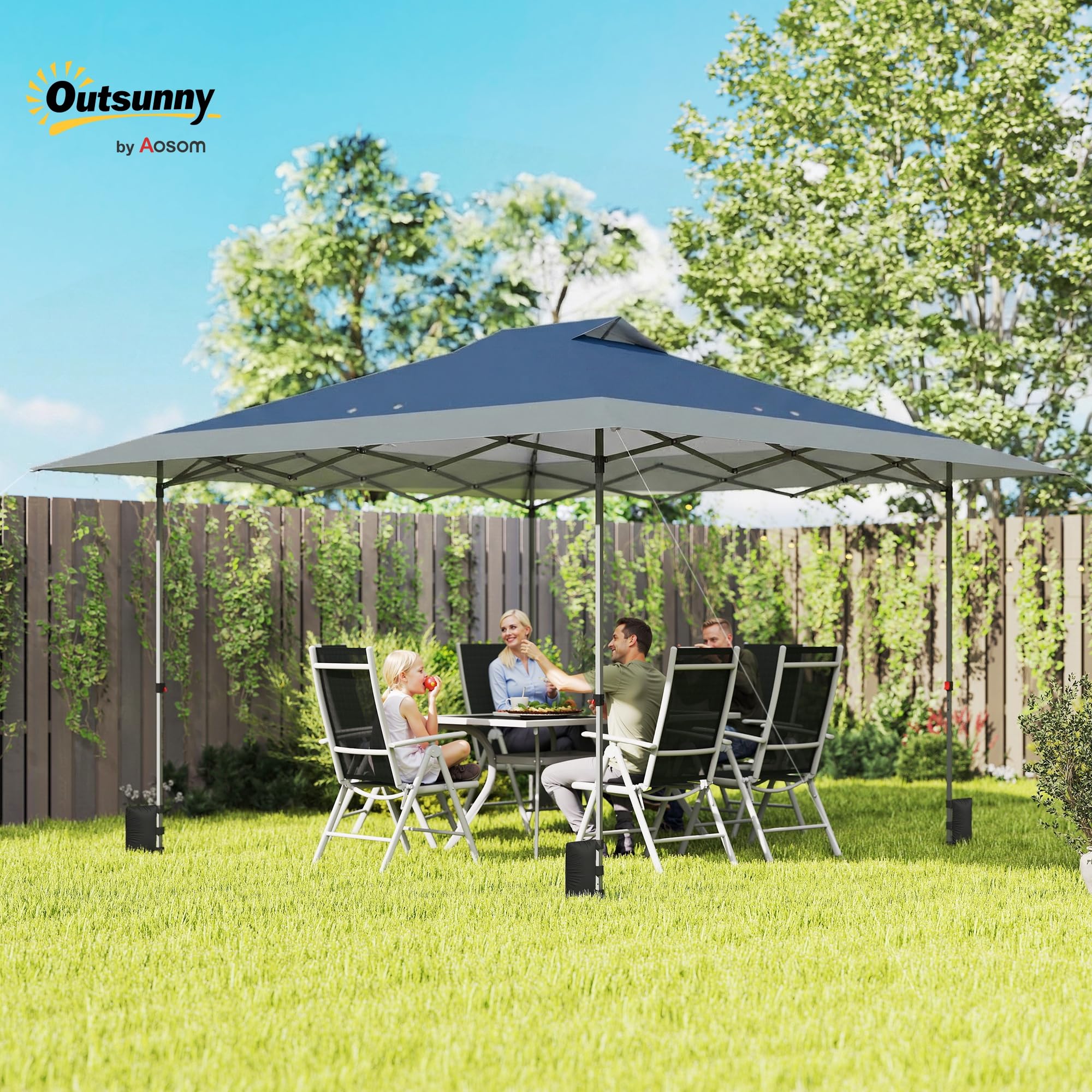 Outsunny Pawilon ok. 4x4m Wodoodporny Zimoodporny Pop-up składany