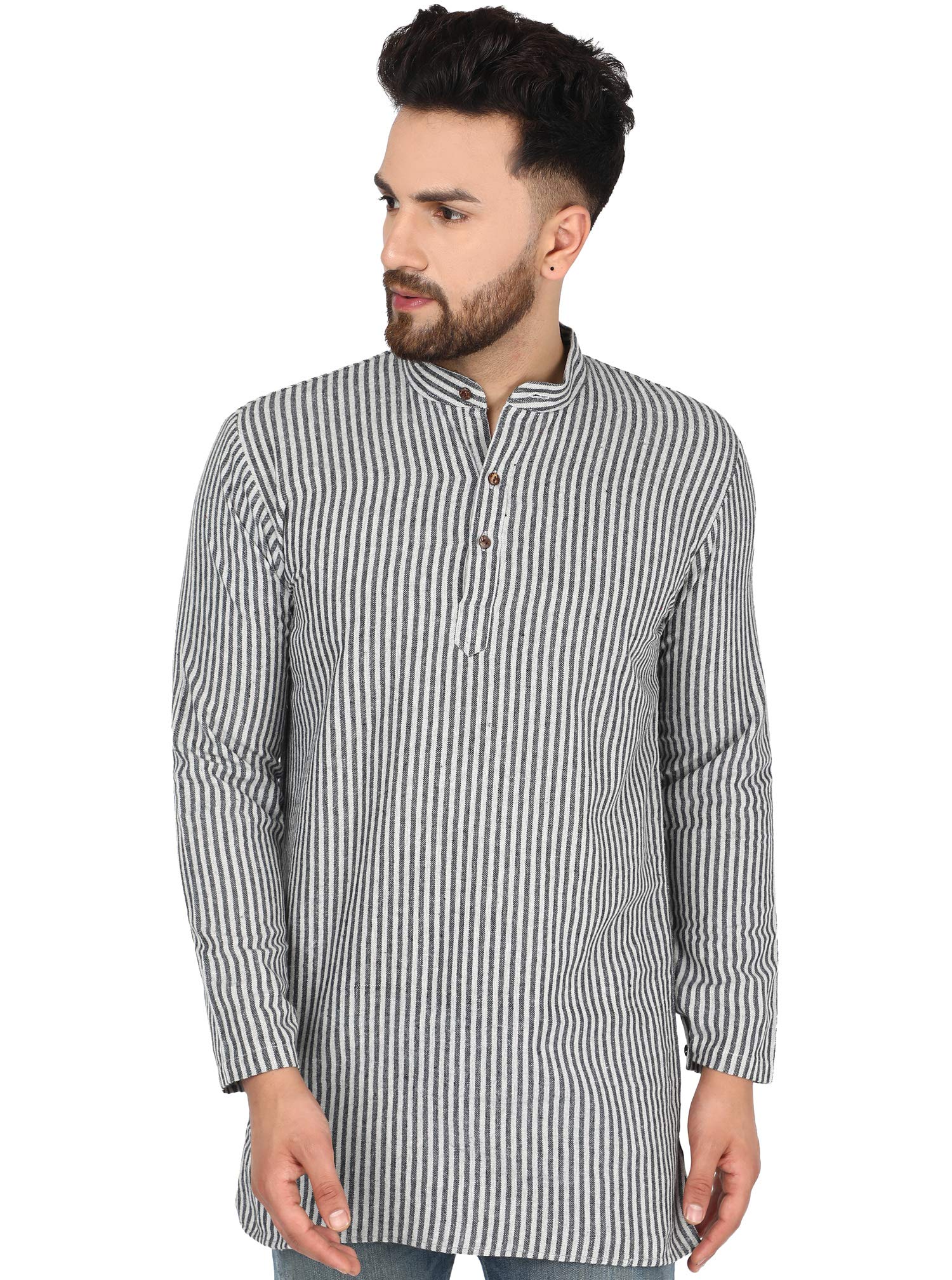 Men's Tunic Kurta Shirt Modern Fit Casual Clothing