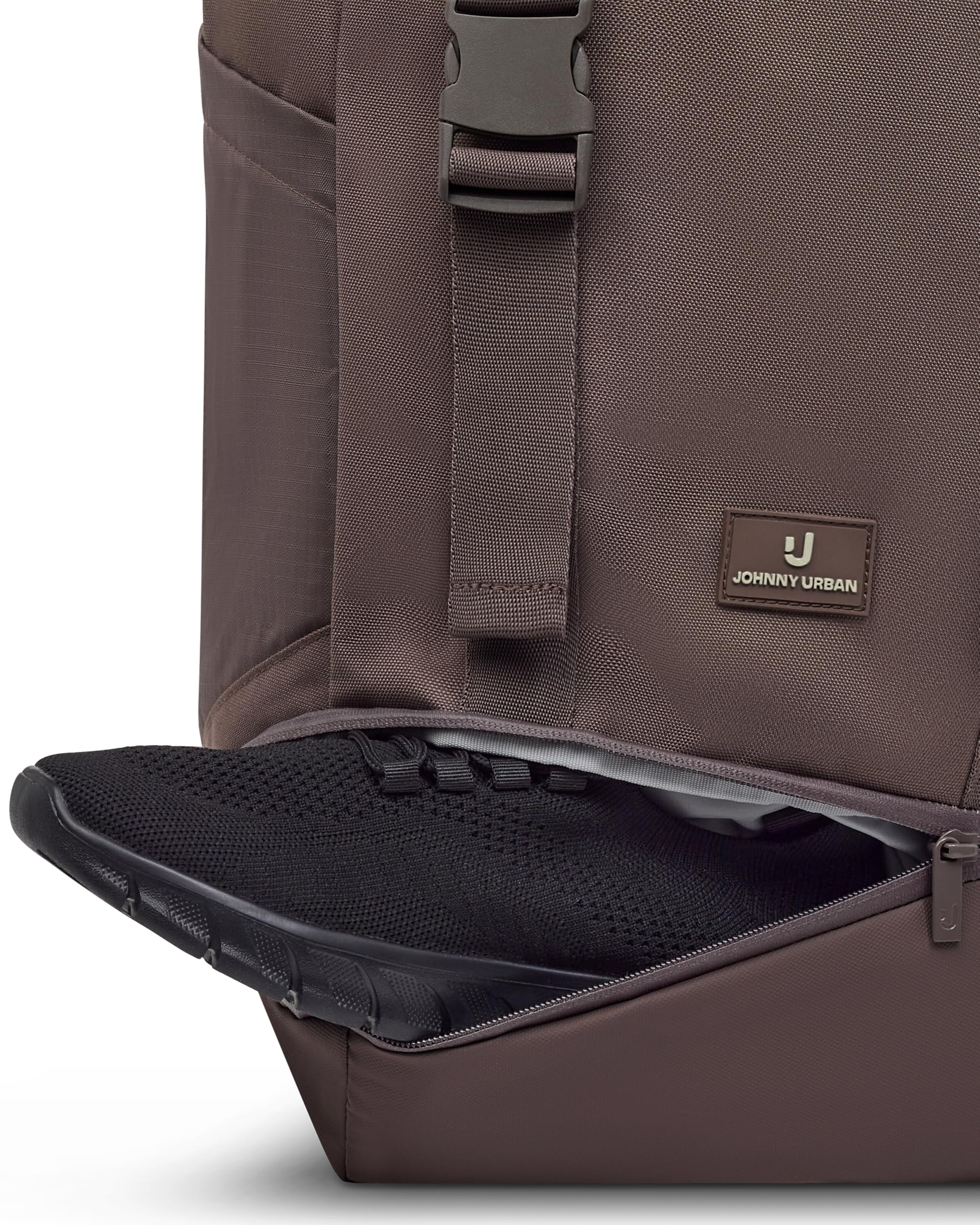 Johnny Urban Rucksack Damen & Herren Braun - Nico - Daypack mit 16 Zoll Laptopfach - Tagesrucksack 17 Liter für Arbeit, Schule, Uni, Travel - Wasserabweisend