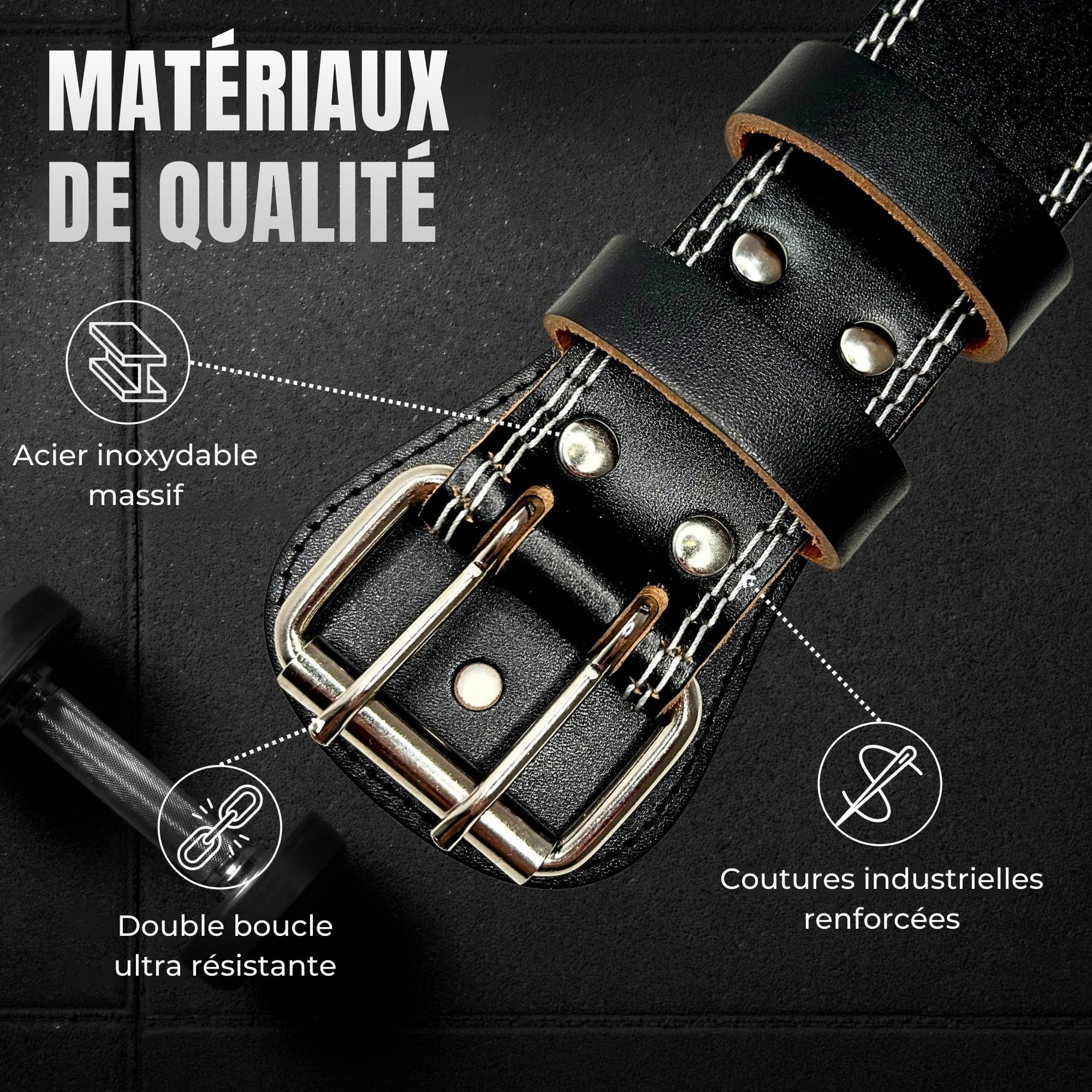 Ceinture Musculation homme femme | Ceinture de Force à levier | Ceinture Lombaire Musculation | Ceinture Haltérophilie pour Bodybuilding Entraînement crossfit Fitness