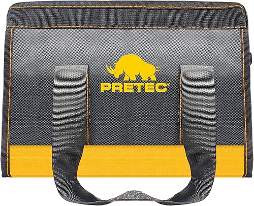 Bolsa de herramientas pequeña de 12 pulgadas, bolsa de herramientas de boca ancha, bolsa organizadora de herramientas impermeable para el hogar para