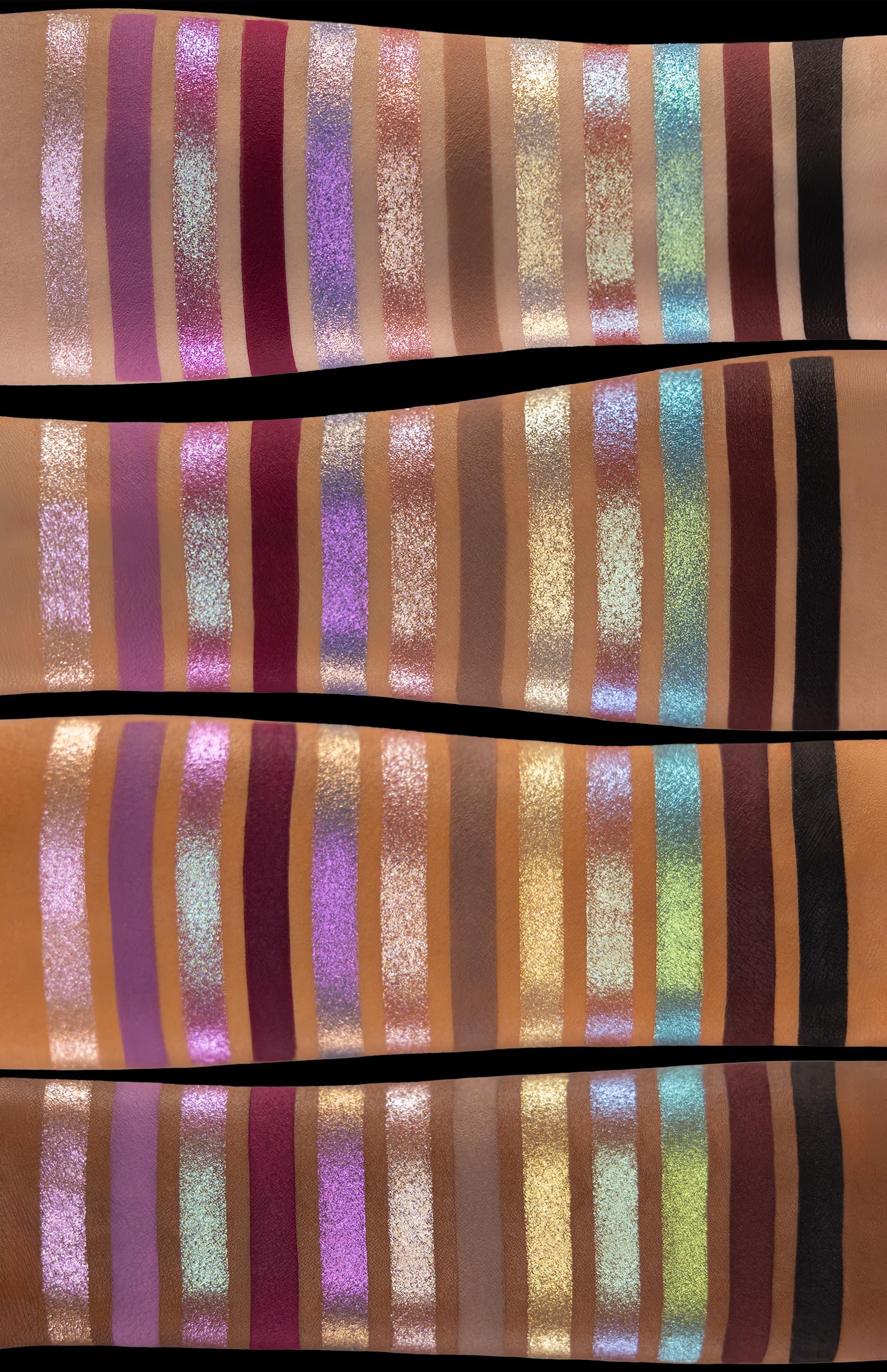 Whats Up Beauty - 3 Eyeshadow Palettes (Skyfire, Dragon Eye, Desert Monsoon) Talc Free Clean Cruelty Free Made in Italy Sustainable Eye Makeup