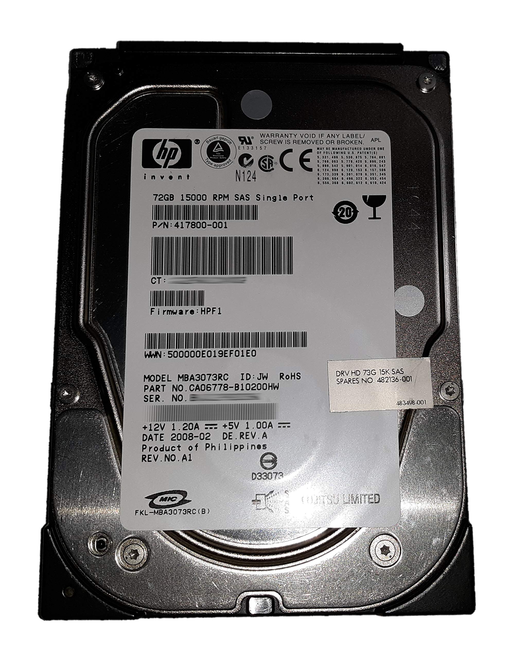 Amazon.com: 72Gb 15K Rpm Sas 3.5