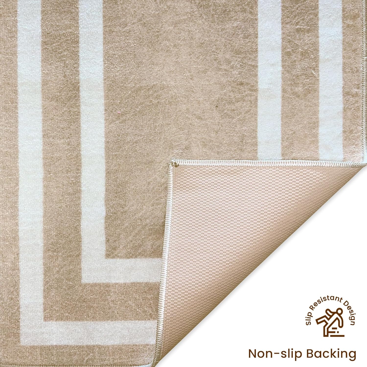 SUSSEXHOME Non Skid Washable Laundry Room Rug Runner - 20 x 59 Inches Heavy Duty 100% Polyester Laundry Mat for Laundry Room, Kitchen, Bathroom, Basement