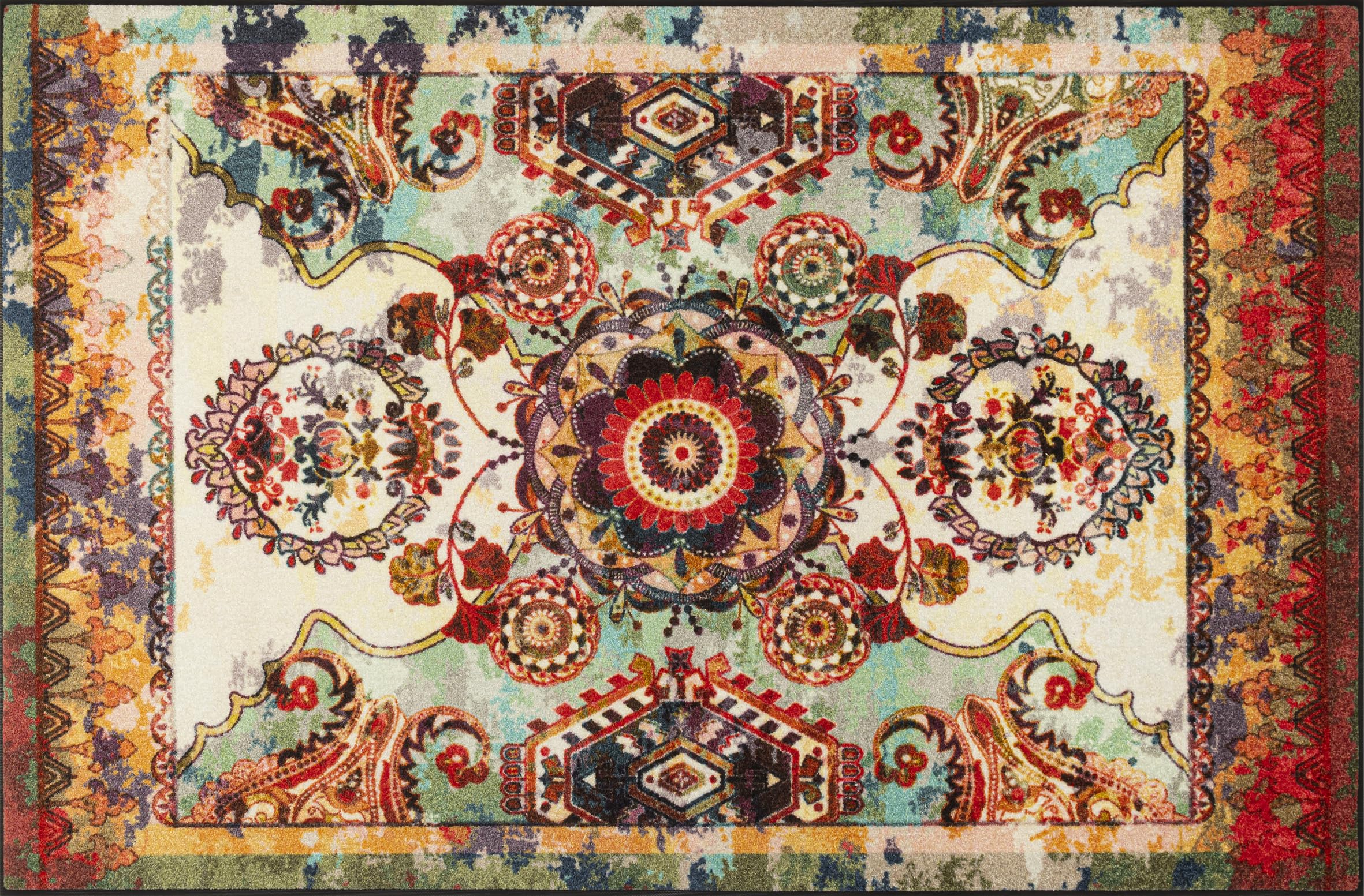 Paillasson extérieur et intérieur lavable grand format wash+dry Grandioso multicolore