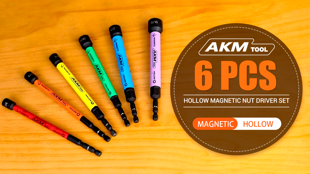 【AKM】テキストセット Amazon.com: AKM TOOL 6 PCS Hollow Nut Driver Set, Magnetic nut