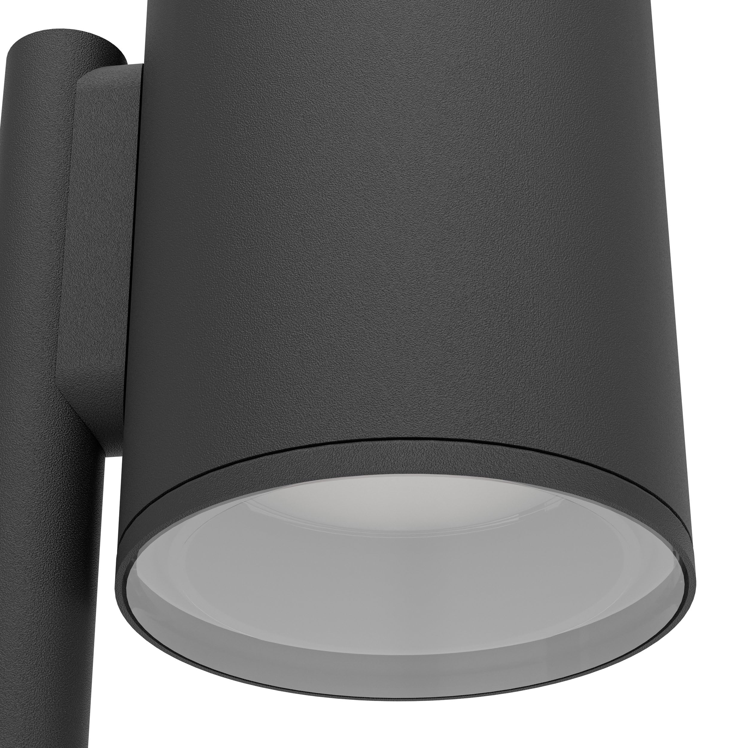 EGLO LED Outdoor Stehlampe Izzalini, Außenlampe Garten | Außenleuchte stehend, Wegeleuchte aus Metall in Schwarz, Lampe außen mit GU10 Leuchtmittel, warmweiß, IP44, 85 cm