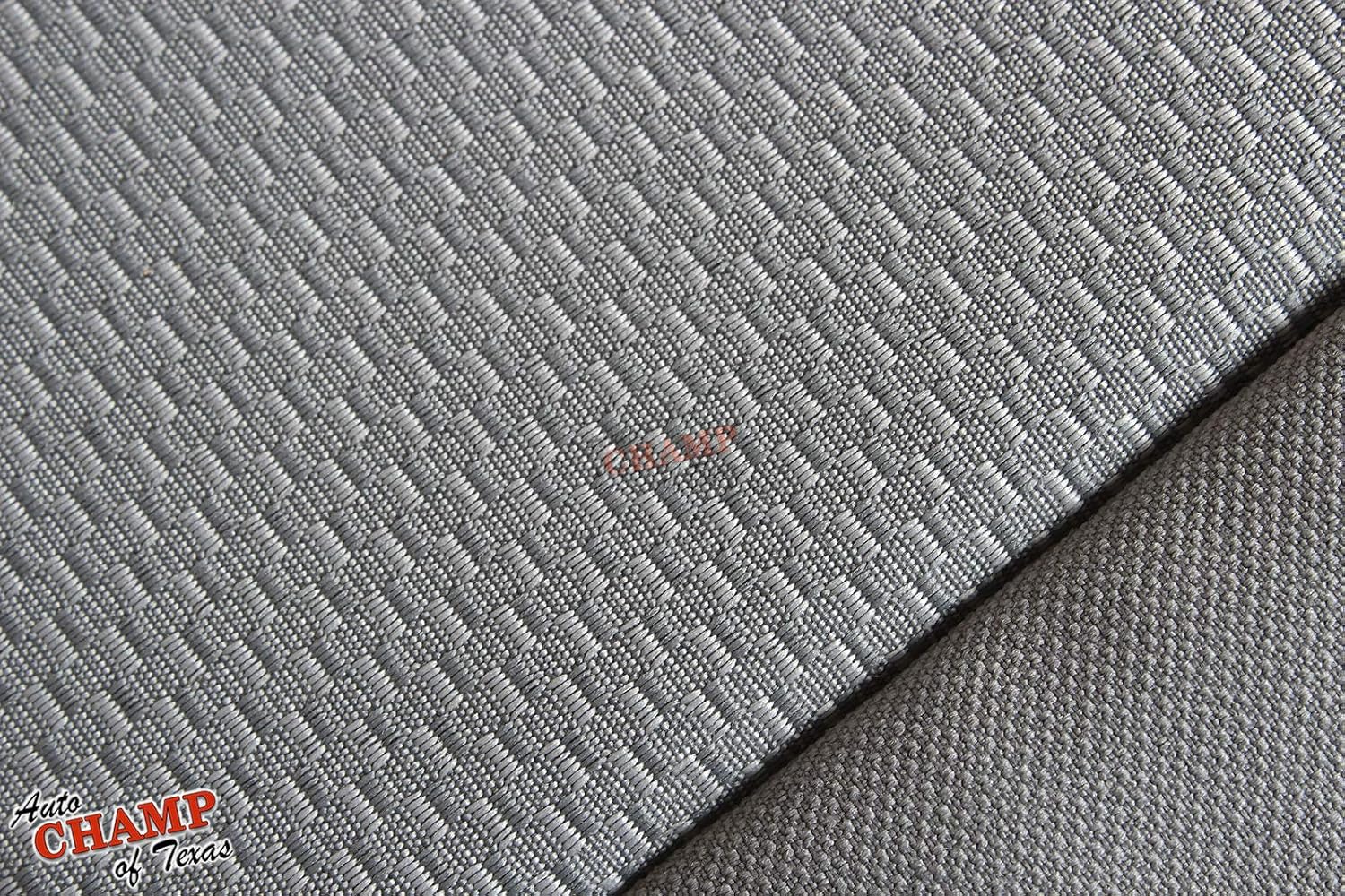 Compatible with 2014-2019 GMC Sierra WT Cab & Chassis -Driver Side Bottom Cloth Seat Cover Gray