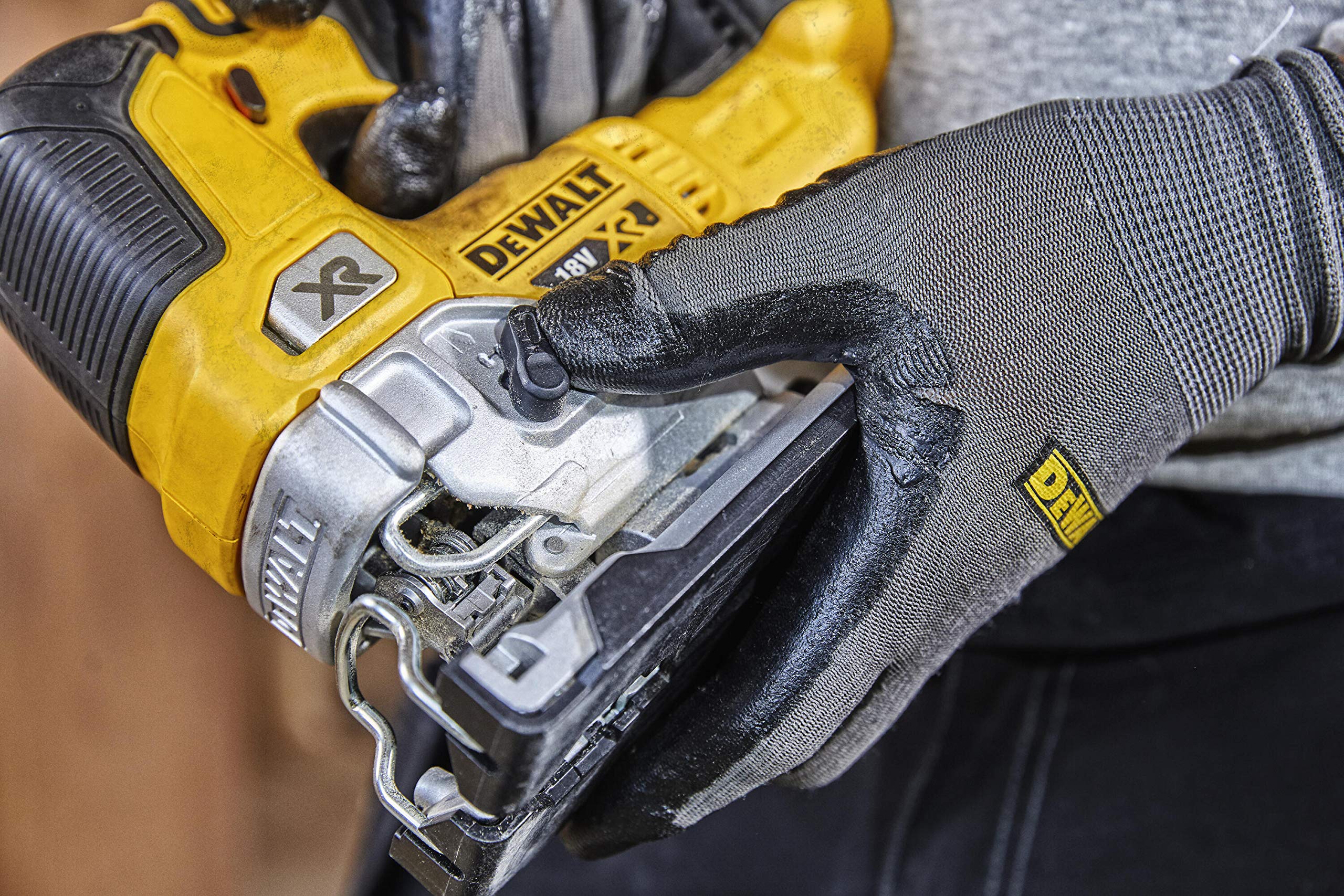 DEWALT DCS334P2-QW DCS334P2-QW-Sierra de Calar sin escobillas XR 18V, multicolor