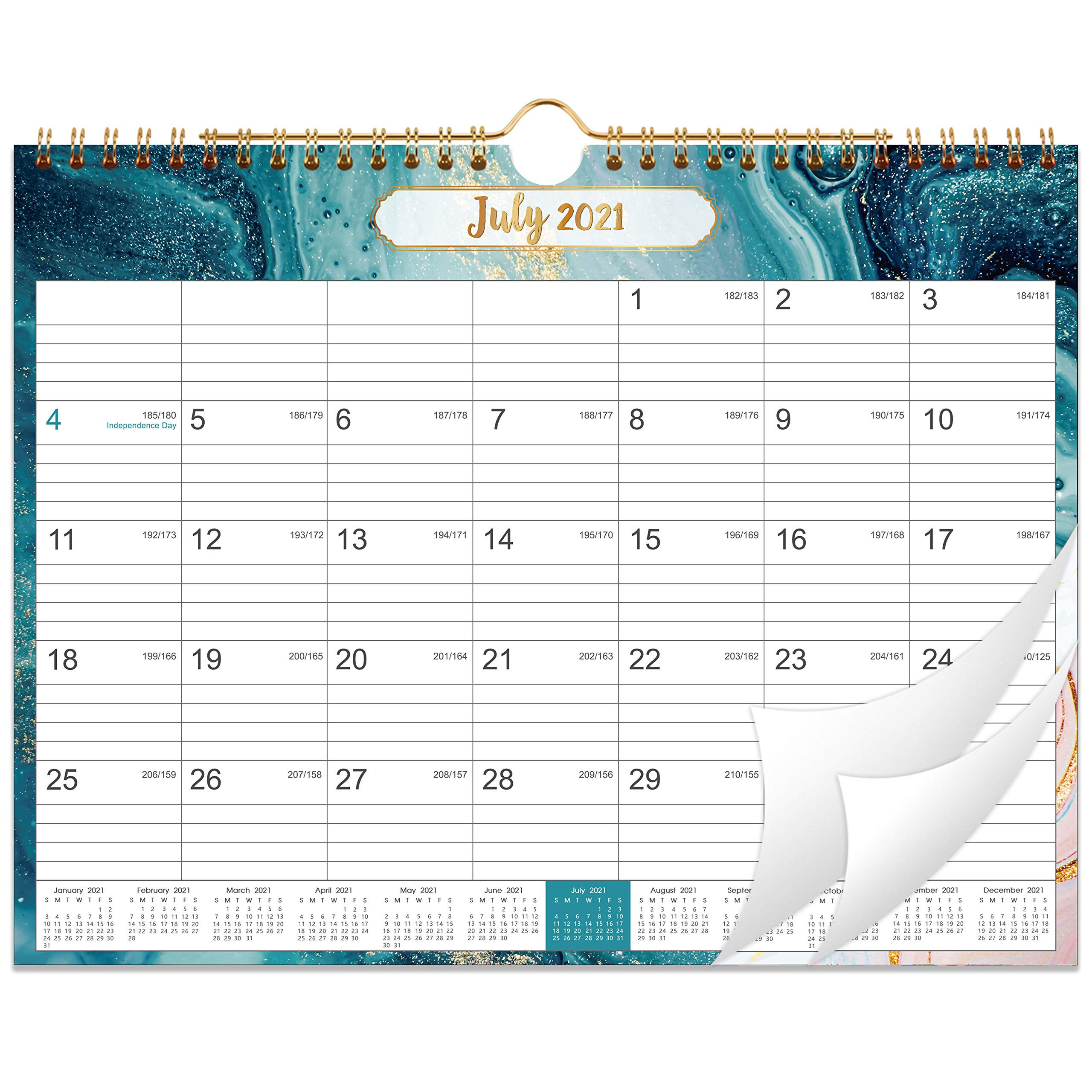 20212022 Calendar Monthly Wall Calendar July 2021 December 2022