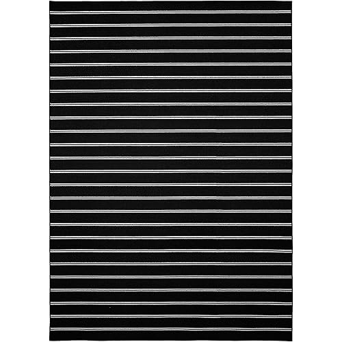 Garland Rug Avery 9 ft. x 12 ft. Area Rug Black