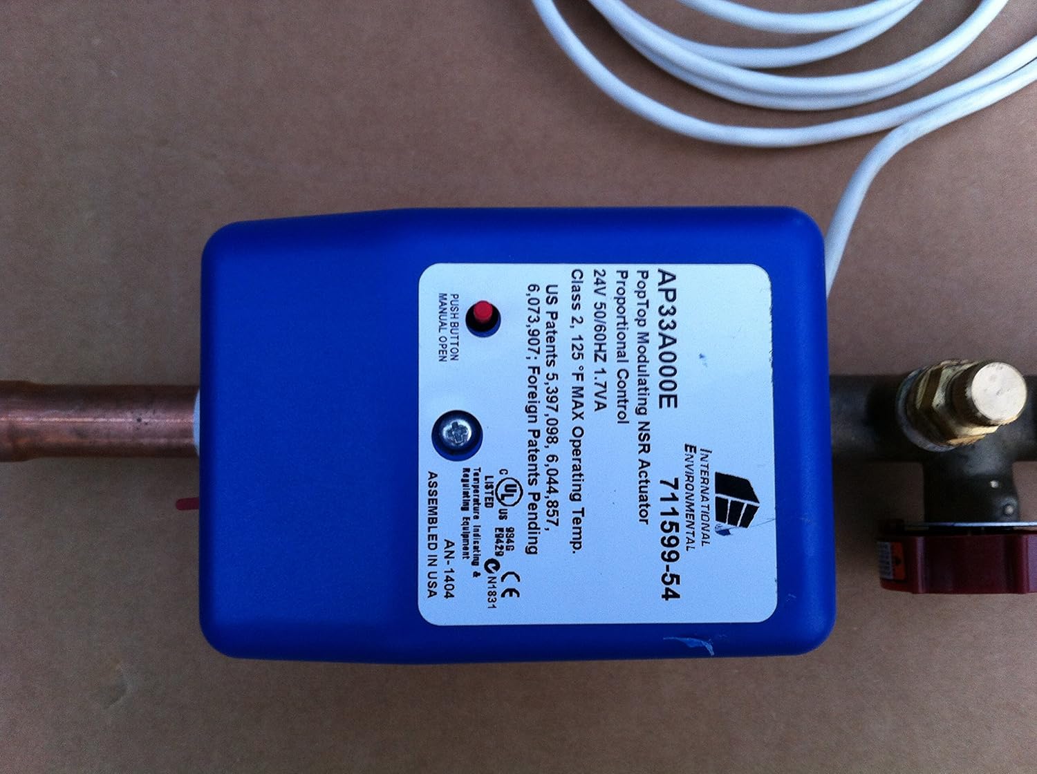 Erie Controls 1/2 Valve with Bell & Gossett 1/2s circuit setter with Isolation Valve set up