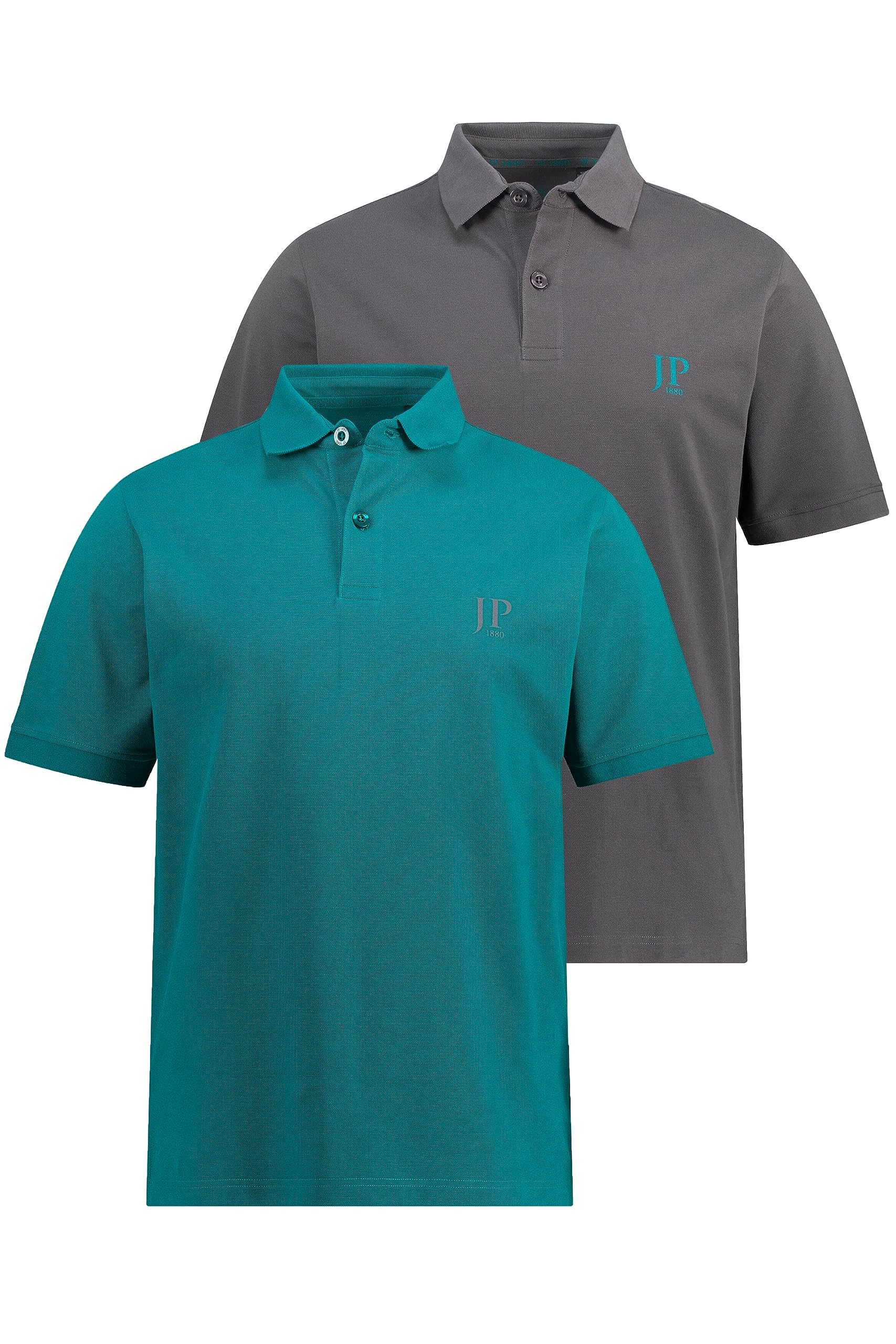 JP 1880 Herren große Größen Menswear L-8XL bis 8XL, T-Shirt im Doppelpack, Basic-Shirt aus Reiner Jerseyqualität, Rundhals, Bequeme Passform 702637