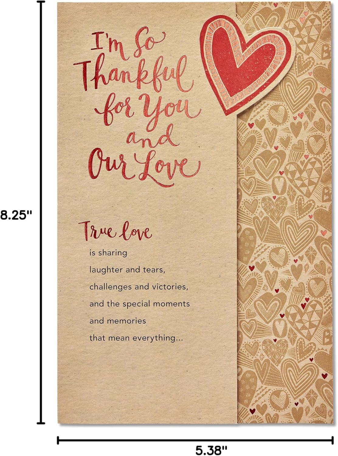American Greetings Romantic Card (True Love)