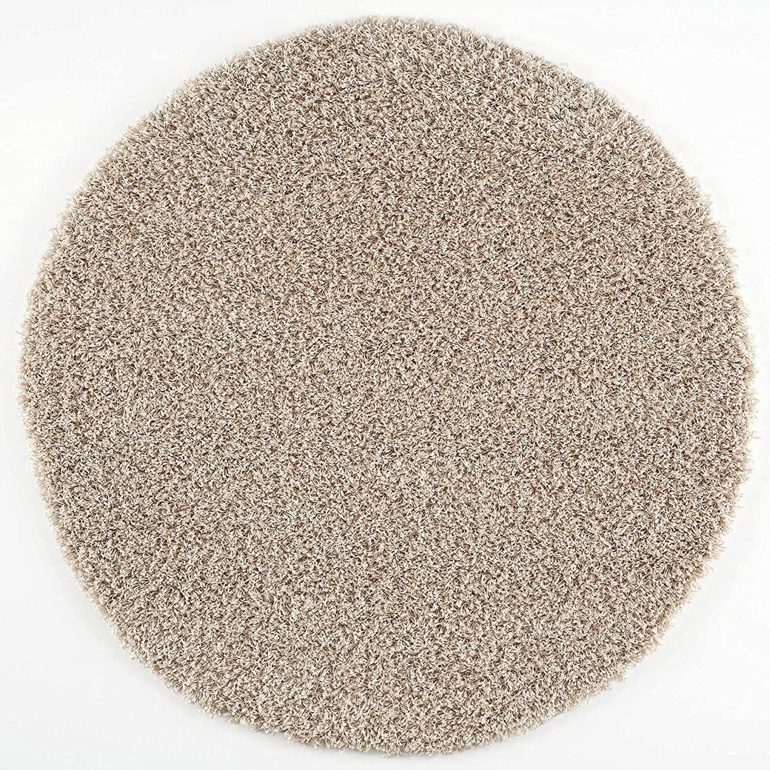 Tapis lavable et moelleux rond 120cm style moderne tapis d'art antidérapant de couloir