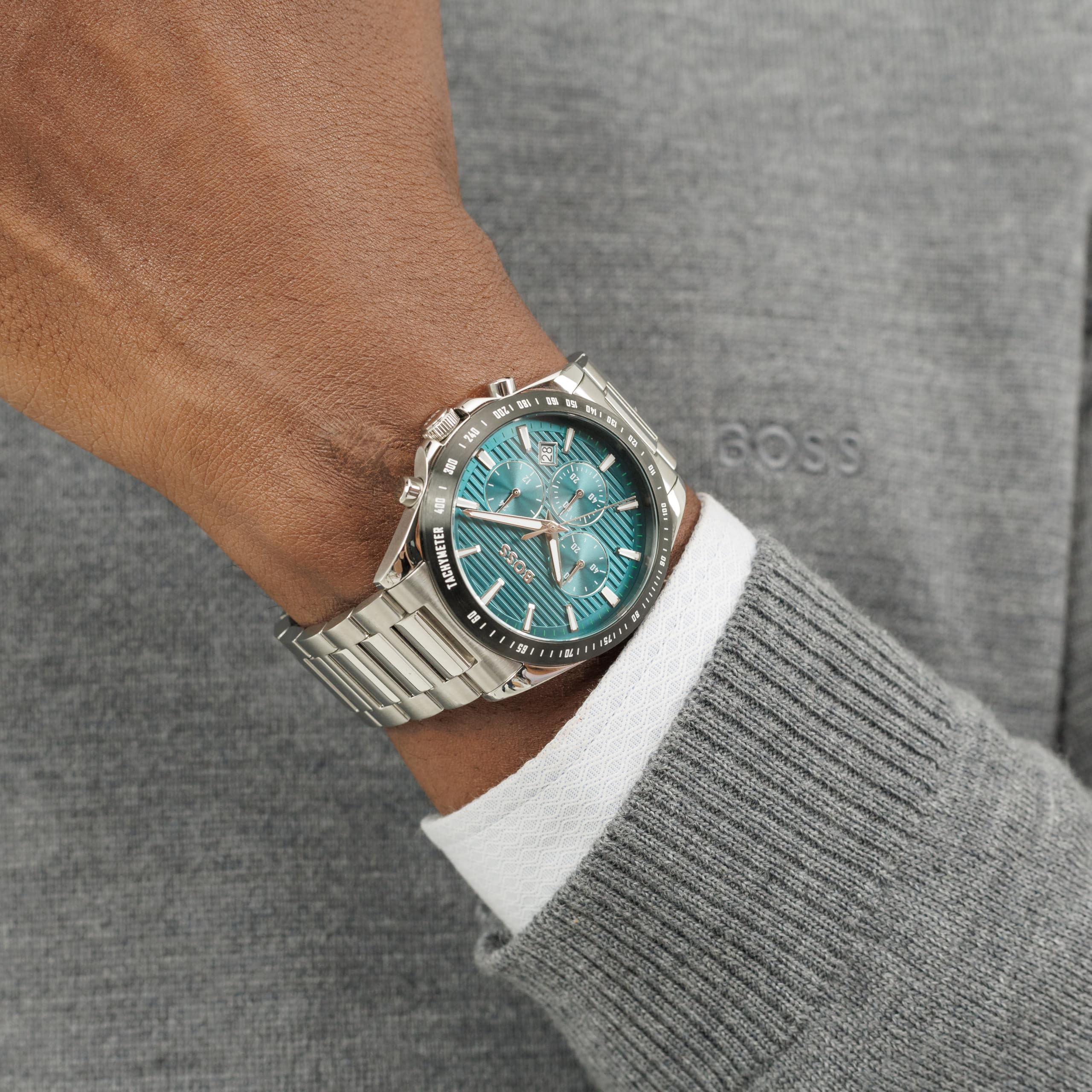 BOSS Reloj Cronógrafo de Cuarzo para Hombre Colección Strike Chrono con Correa de Acero Inoxidable o de Silicona