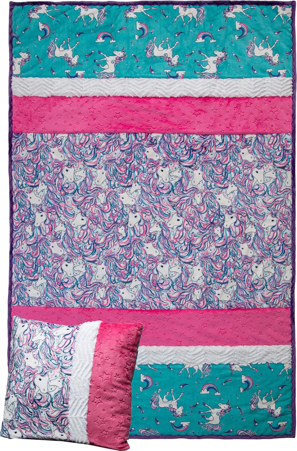 Minky Picture Perfect Stardust Unicorn Cuddle Kit Quilt Kit Shannon Fabrics