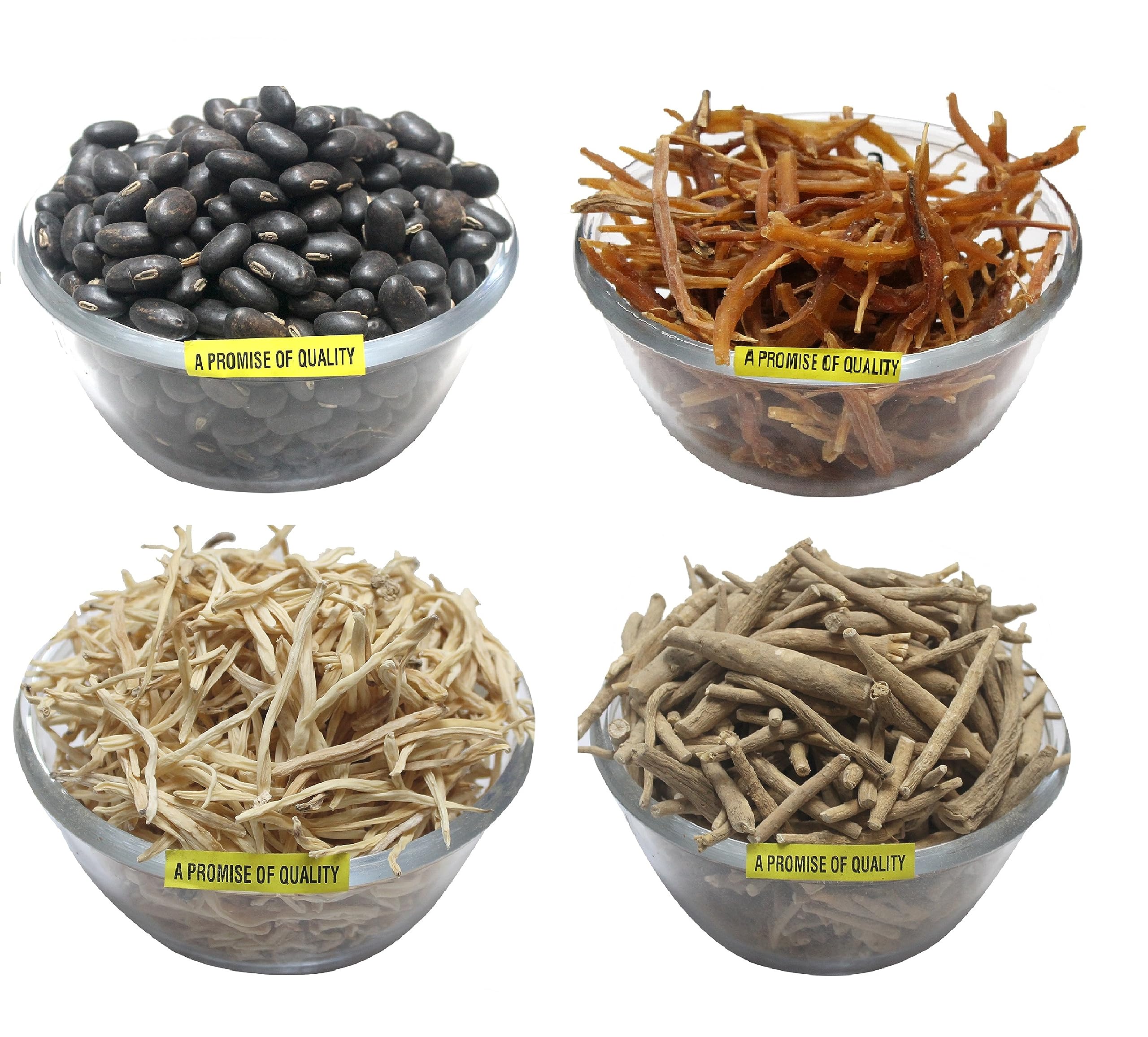 My God Gift Shatavar, Safed Musli, Ashwagandha Kaunch Beej Combo Pack Seed (200GM per Packet) 50 GM Each__A32