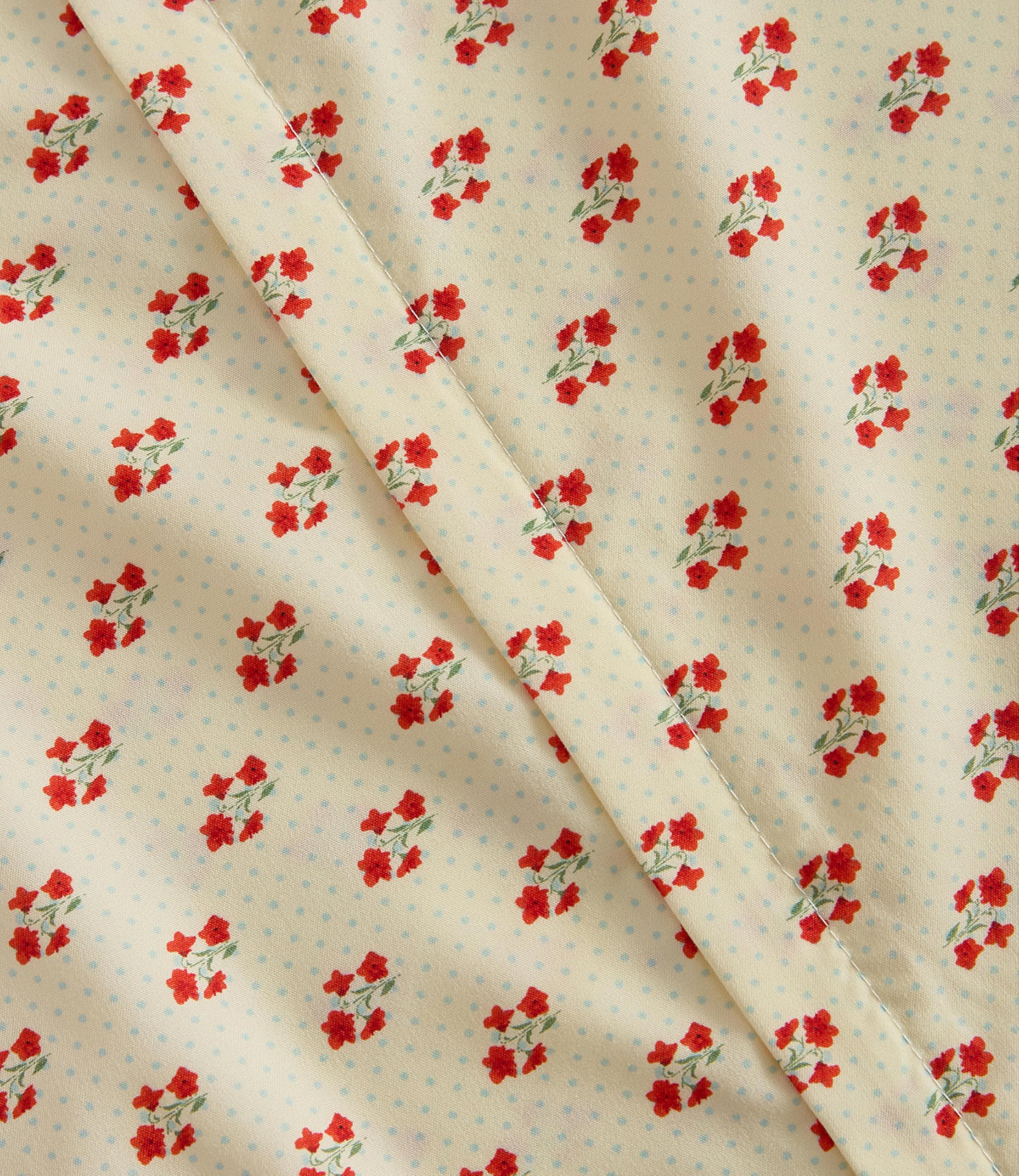 Duvet Cover Full - Floral Duvet Cover - 3 Piece - Vintage Red Floral