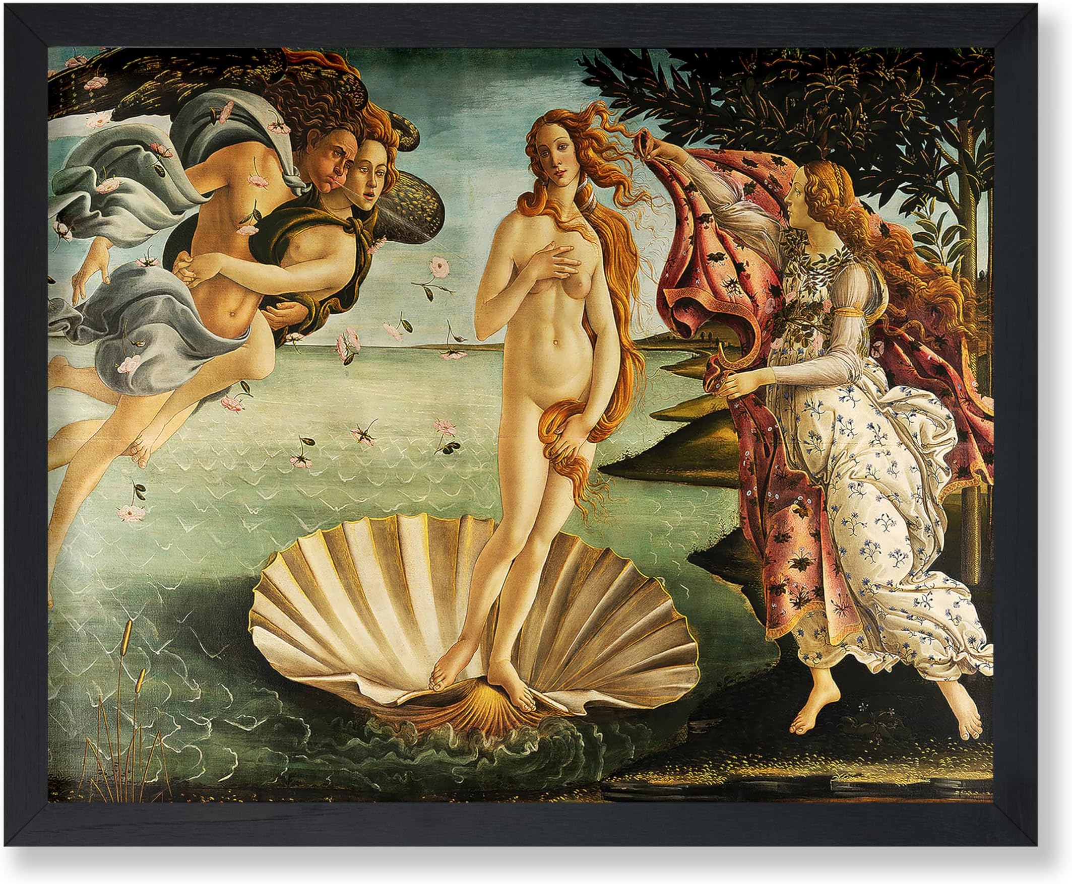 Poster Master Vintage Birth of Venus Poster - Retro Aphrodite Goddess Print - Mythology Art - Renaissance Art - Gift for Men & Women - Decor for Bedroom, Living Room or Dorm - 8x10 UNFRAMED Wall Art