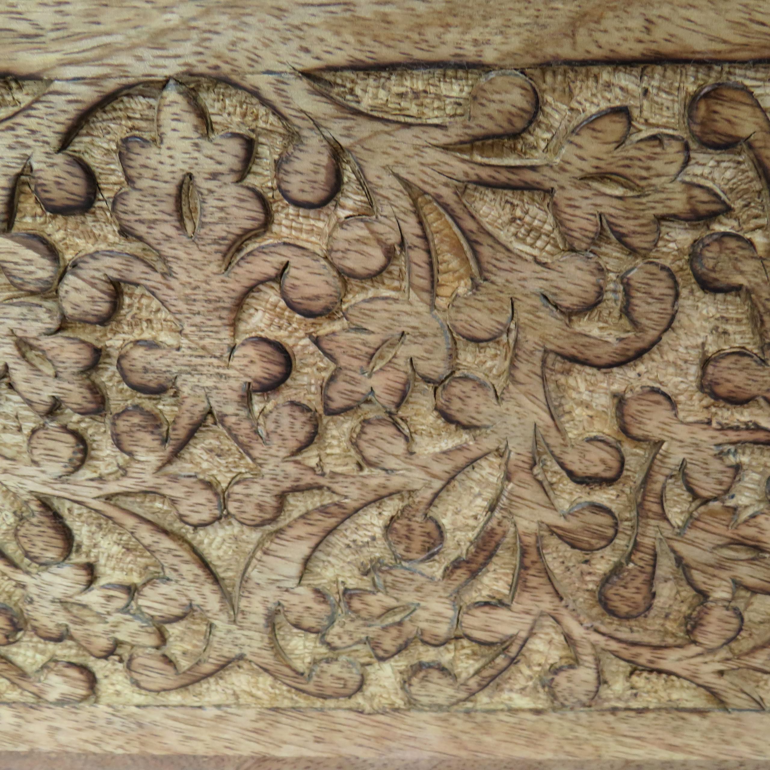 Grande scatola dei ricordi in legno con cornice integrata