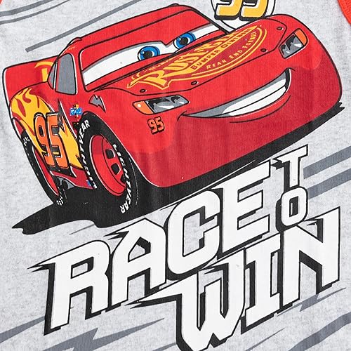 Miniatura 5 de Disney Cars Lightning McQueen - Camisetas sin mangas para niños pequeños y pequeños (2 unidades)