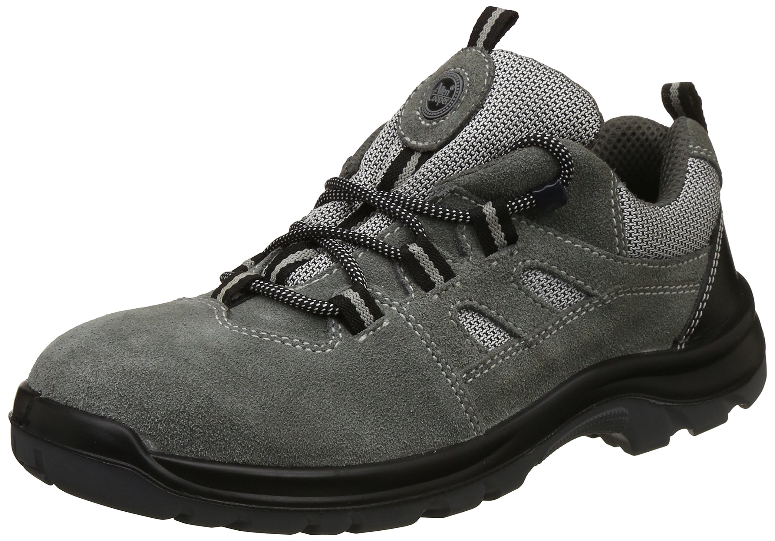 Allen Cooper AC-1439 Sports Series Safety Shoe, ISI Marked for is 15298 Pt-2, Anti Static, Steel Toe Cap for 200 Joules, (Size 7, Grey)