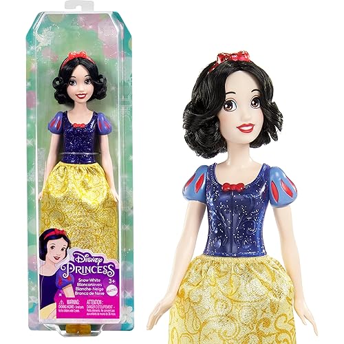 Immagine del prodotto Disney Princess - Biancaneve bambola con capi e accessori scintillanti ispirati al film, Giocattolo per Bambini 3+ Anni, HLW08