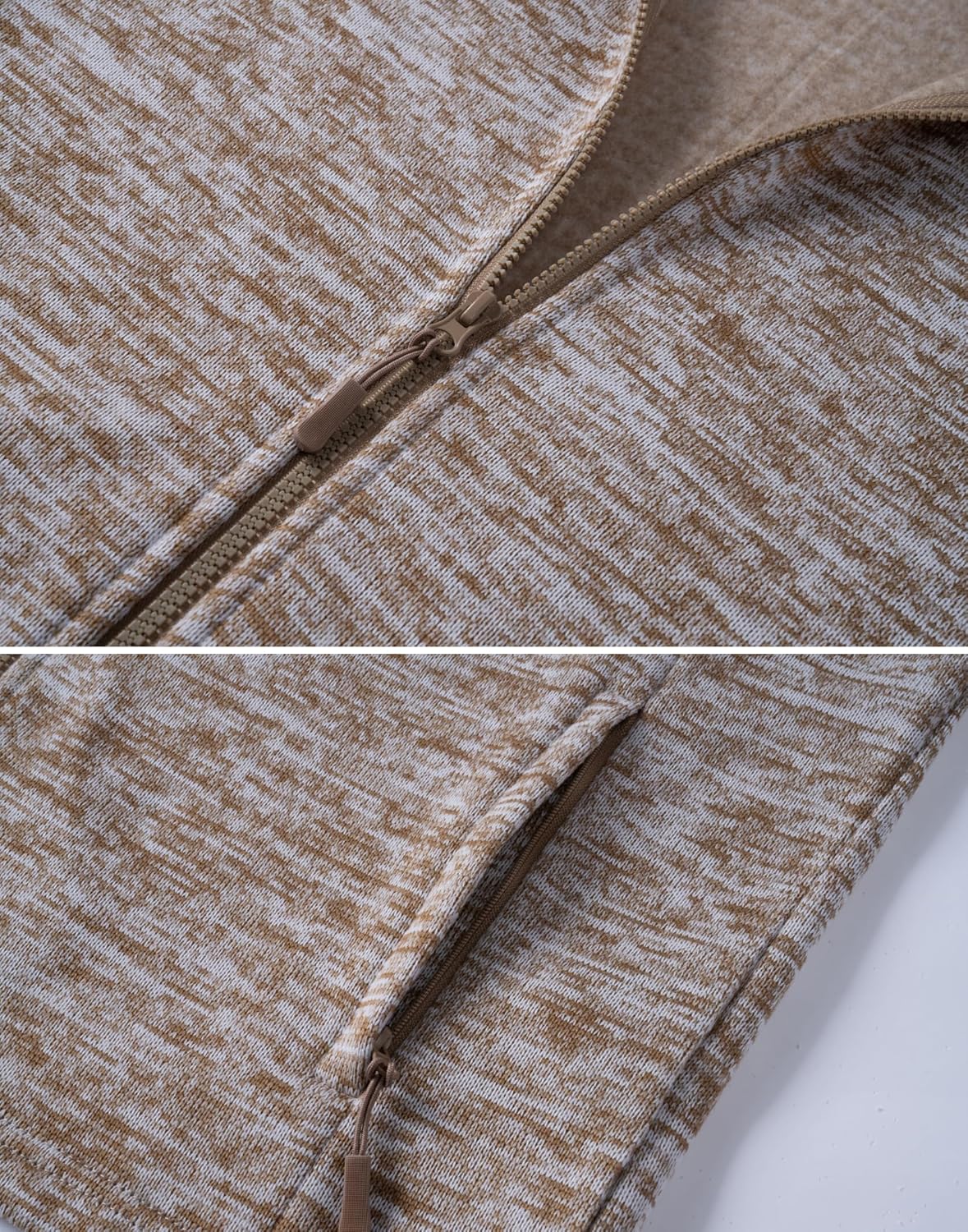 COOFANDY Mens Fleece Jacket Zip Up Lightweight Sweater Jackets Casual Warm with Pockets for Home Office Hiking - Image 6