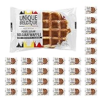 Vista 1 de Auténticos waffles belgas importados de azúcar de perlas (tradicionales, [30x] 3.53 onzas de waffles)