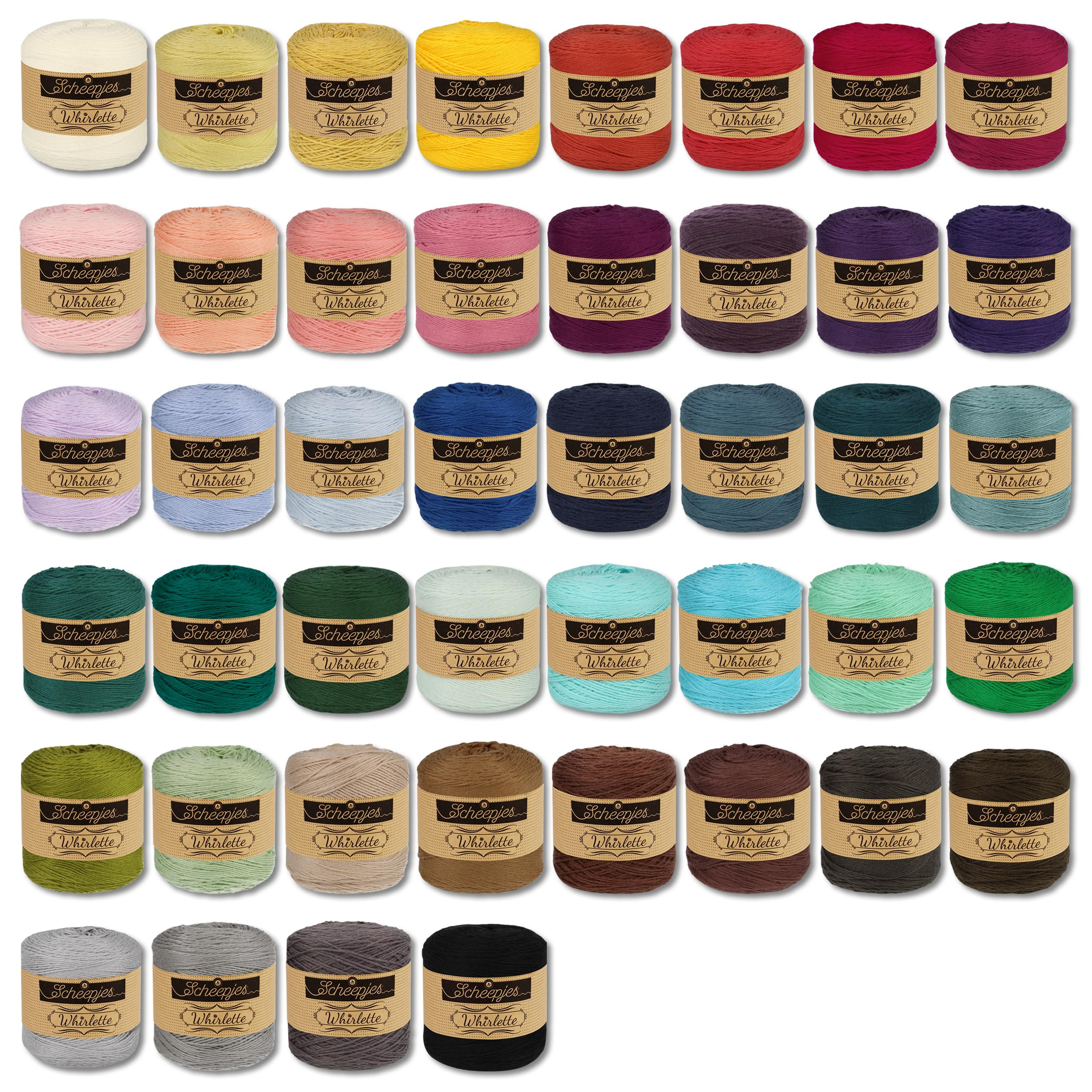 Scheepjes Whirlette Yarn - 100g Cotton & Acrylic Blend For Knitting And Crochet