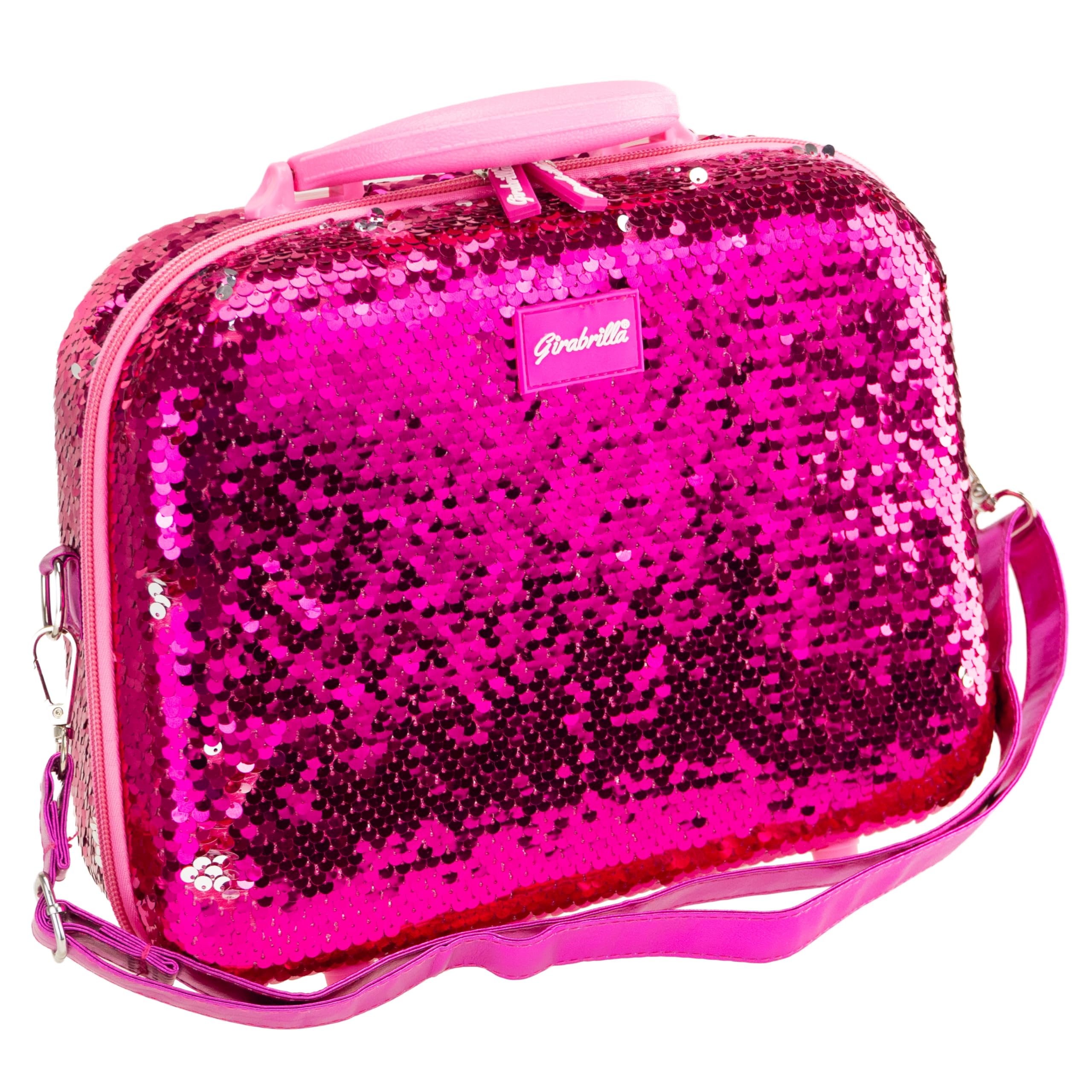 Girabrilla 02550D, Nice Group Make Up Case - Valigetta trucchi Girabrilla - MAGENTA/SILVER
