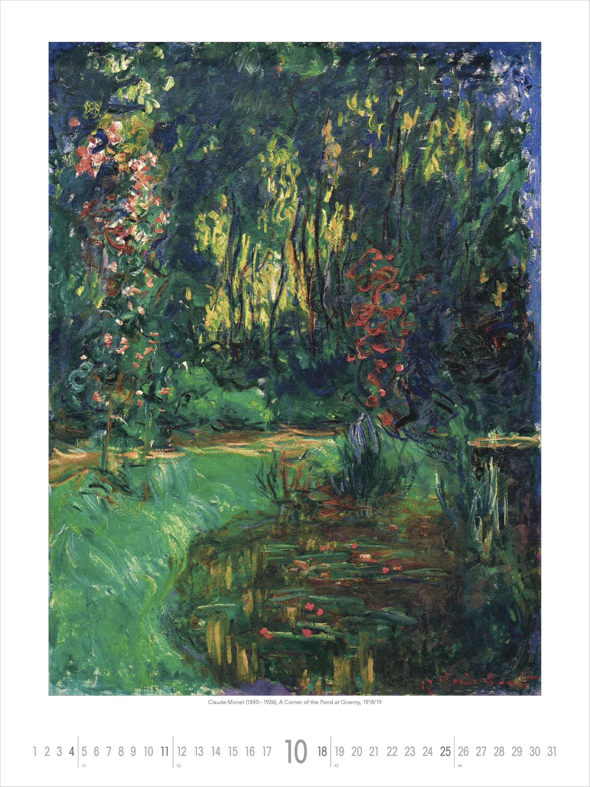 Alpha Edition - I giardini più belli dell'impressionismo 2026 – Calendario artistico 42 × 56 cm con capolavori di Monet, Renoir, Degas – Calendario decorativo da parete per gli amanti dell'arte e del