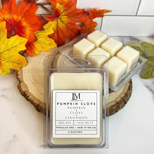 Miniatura 4 de Pumpkin Clove Wax Melts -2 Pack- Lightweight Scented Non Toxic Wax Melts- 100% American Grown Plant Based Soy - Pumpkin, Clove & Cinnamon