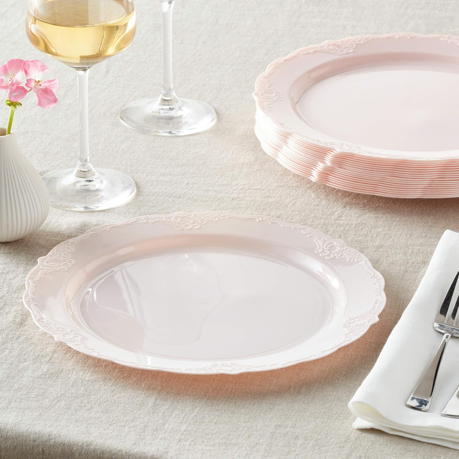 Silver Spoons VINTAGE COLLECTION TABLEWARE, 10 Dinner Plates, Blush - Image 11