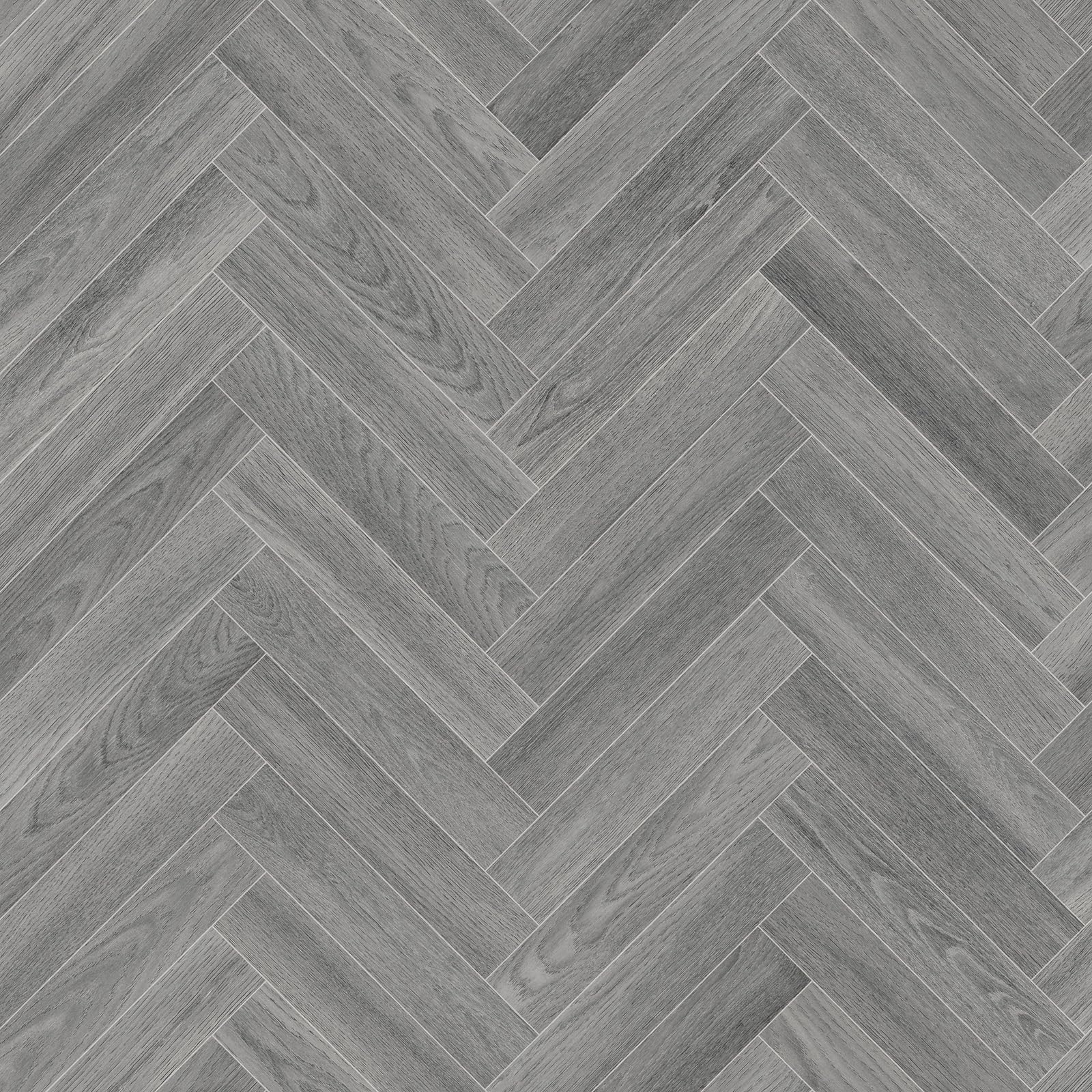 Grey Modern Herringbone Parquet Effect Maestro Vinyl Flooring 2mm Anti-Slip Lino for Kitchen Bathroom (W: 2m x L: 2.5m)