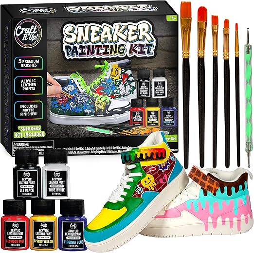 Craft It Up Sneaker Painting Kit Complete Shoe Paint Kit