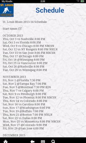 St. Louis Hockey News (Kindle Tablet Edition)