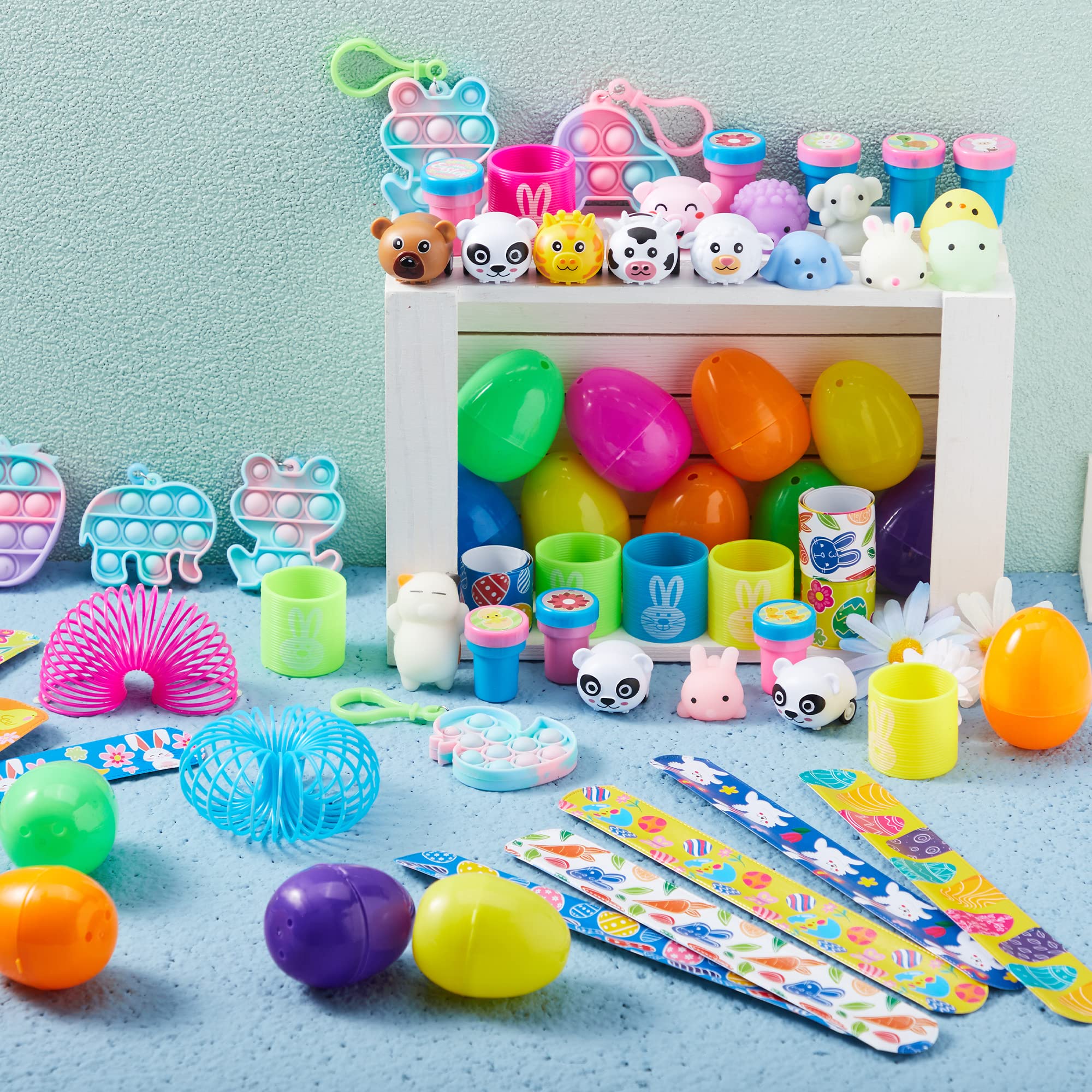 Easter Eggs Amlbb Filled Surprise Eggs Colorful Prefilled Plastic Easter Eggs With Different Kind Easter Decorations