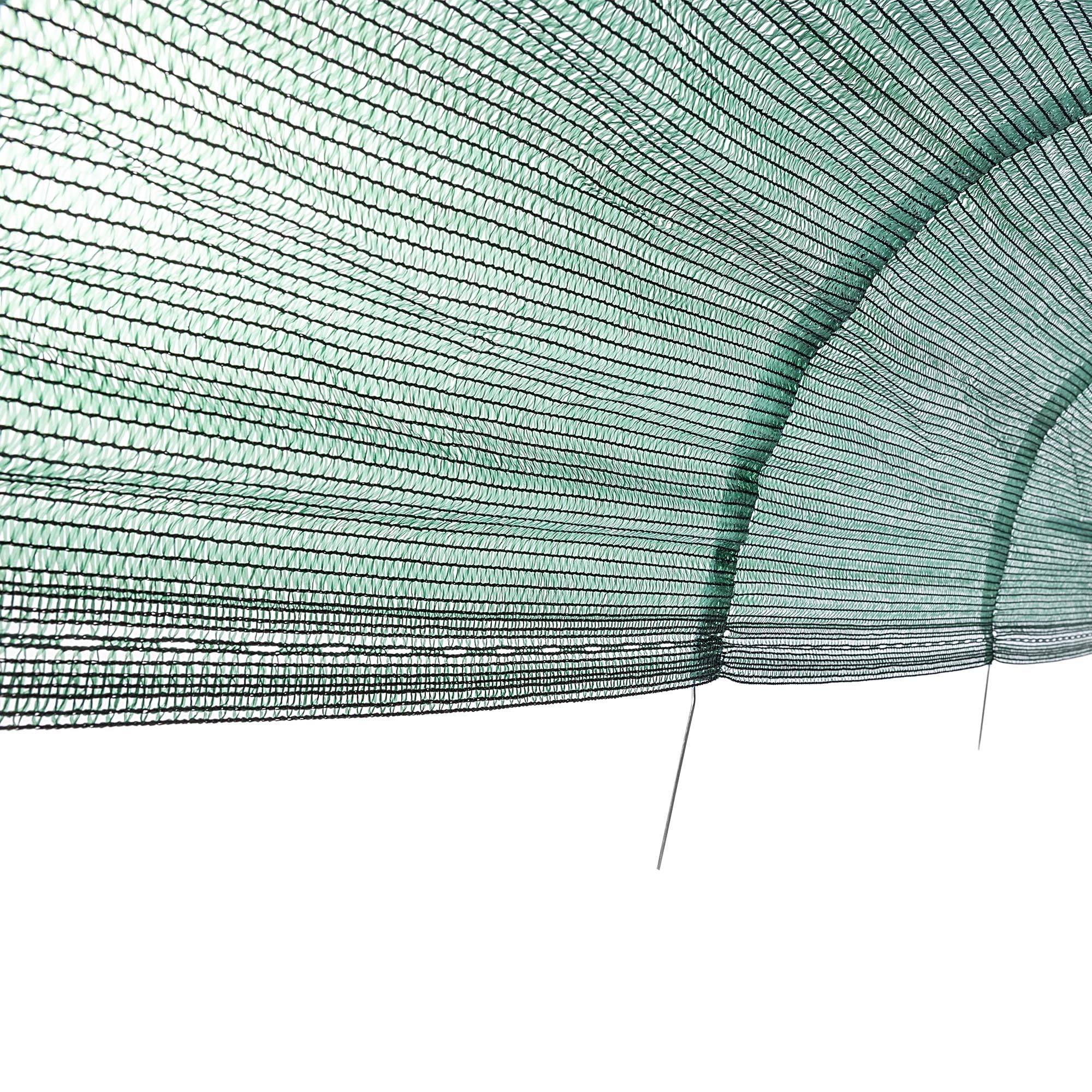 KADAX Tunel do roślin 3 m x 60 cm, tunel ogrodowy z siatki PCW o drobnych oczkach, tunel siatkowy ze stabilnymi łukami, ochrona roślin do podwyższonej grządki i grządki warzywnej, tunel foliowy