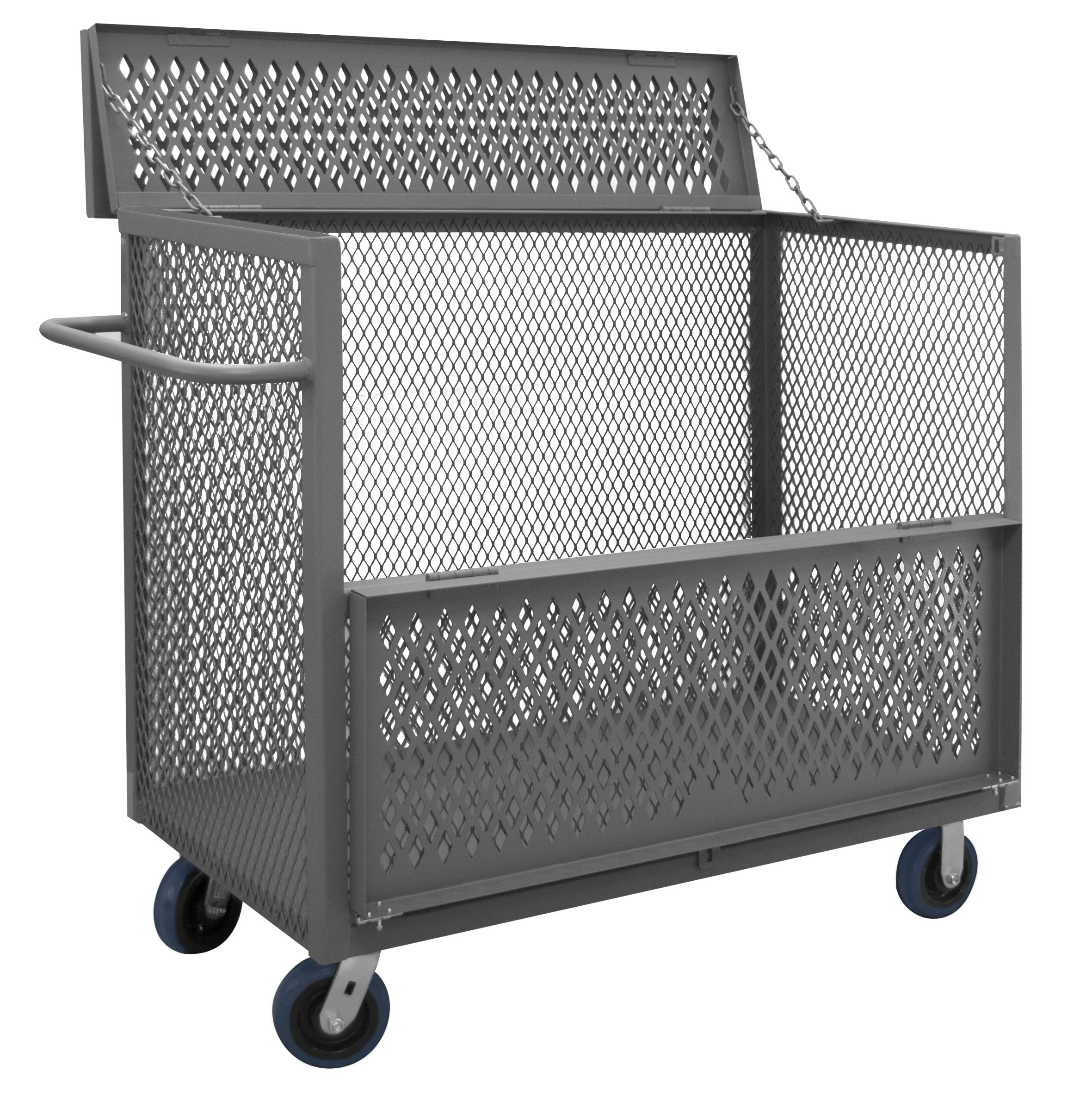 Durham 3STDGT-EX2448-6PU-95 3 Sided Mesh Truck, drop gate and top