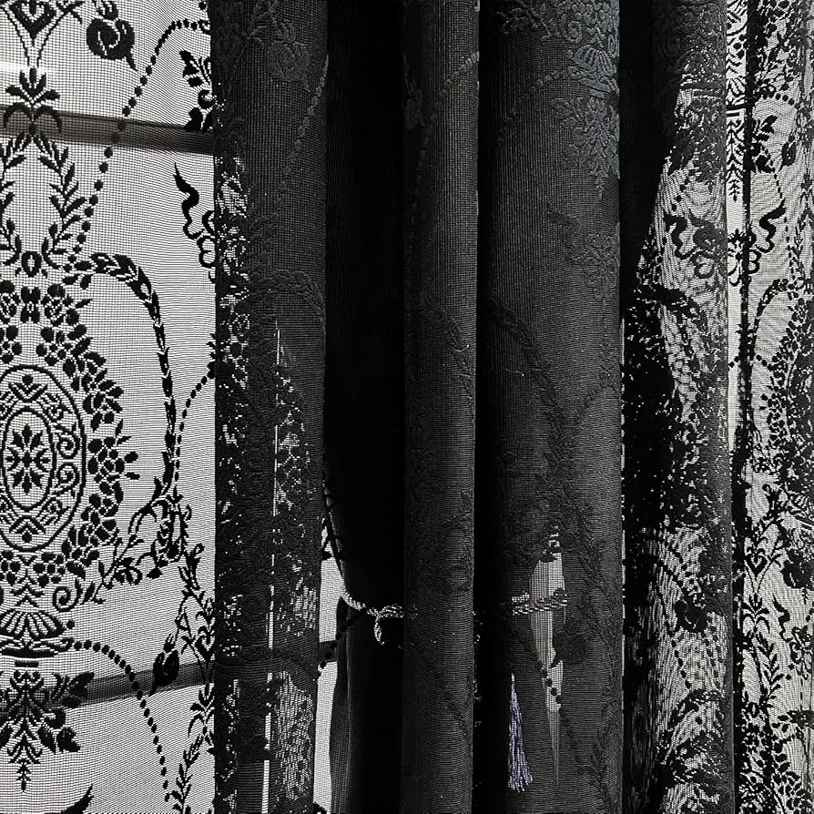 KAZOZ Creation ブラック プリーツカーテン KAZOZ Creation ブラック プリーツカーテン