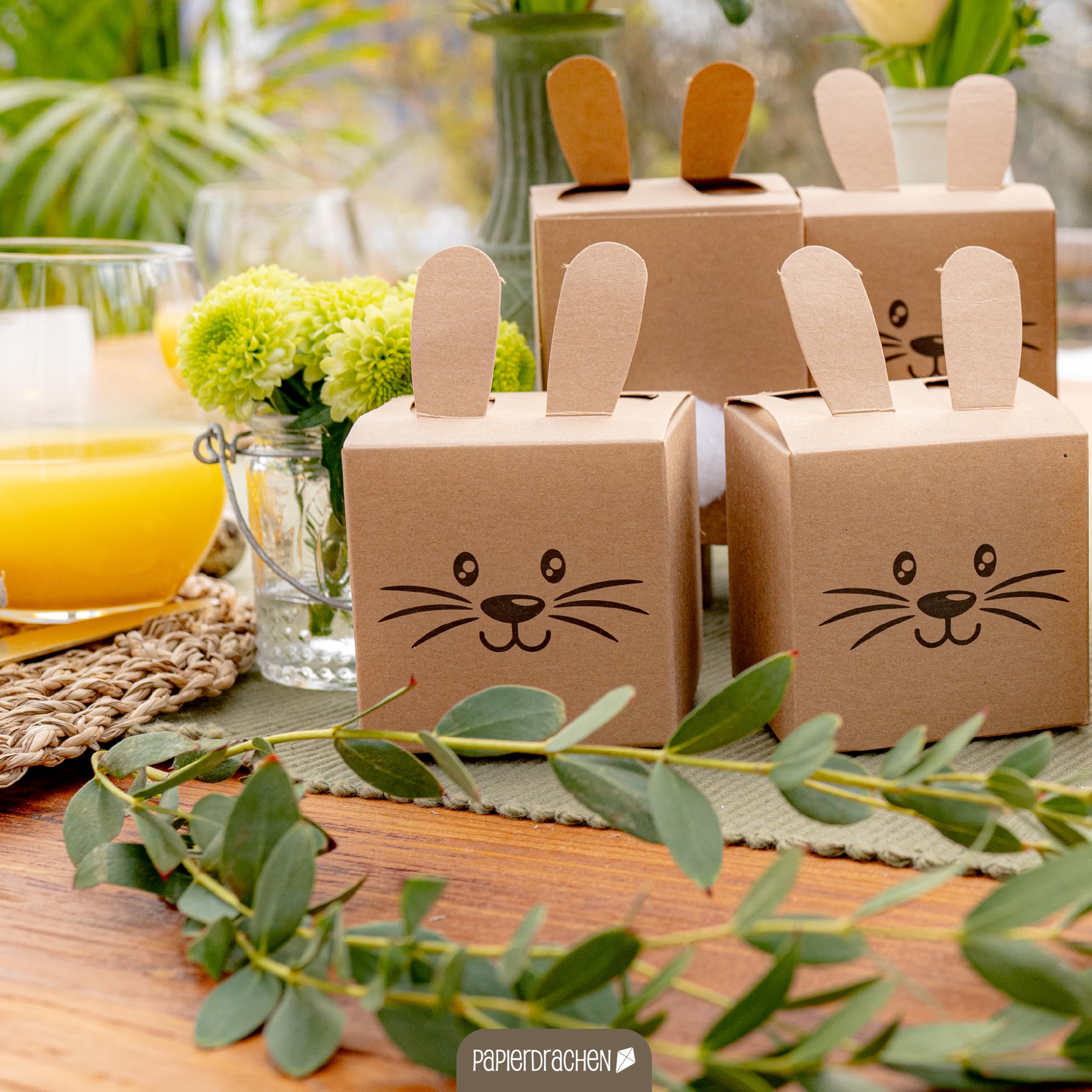 12 Pièces Boîtes Cadeaux De Pâques, Boîtes De Lapins De Pâques, Pâques
