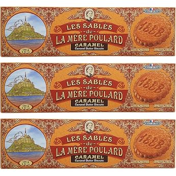 La M re Poulard Les Sabl s De Caramel 3 x 125g French Shortbread with Caramel