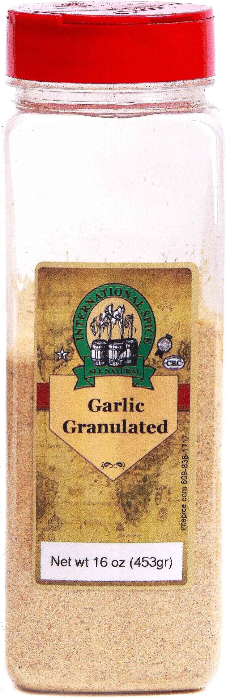 International Spice Premium Gourmet Spices- GARLIC GRANULATED: 16 oz