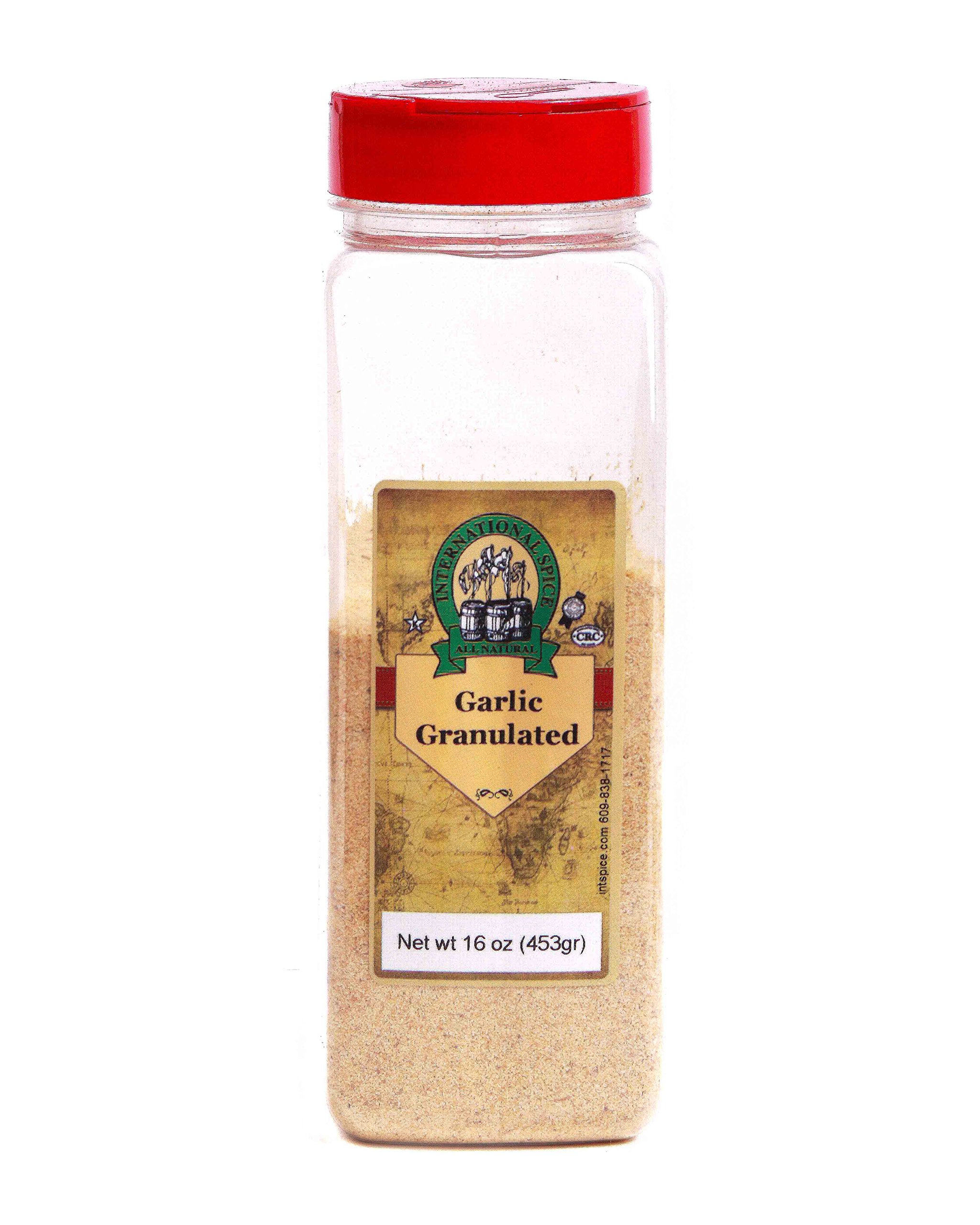 International Spice Premium Gourmet Spices- GARLIC GRANULATED: 16 oz