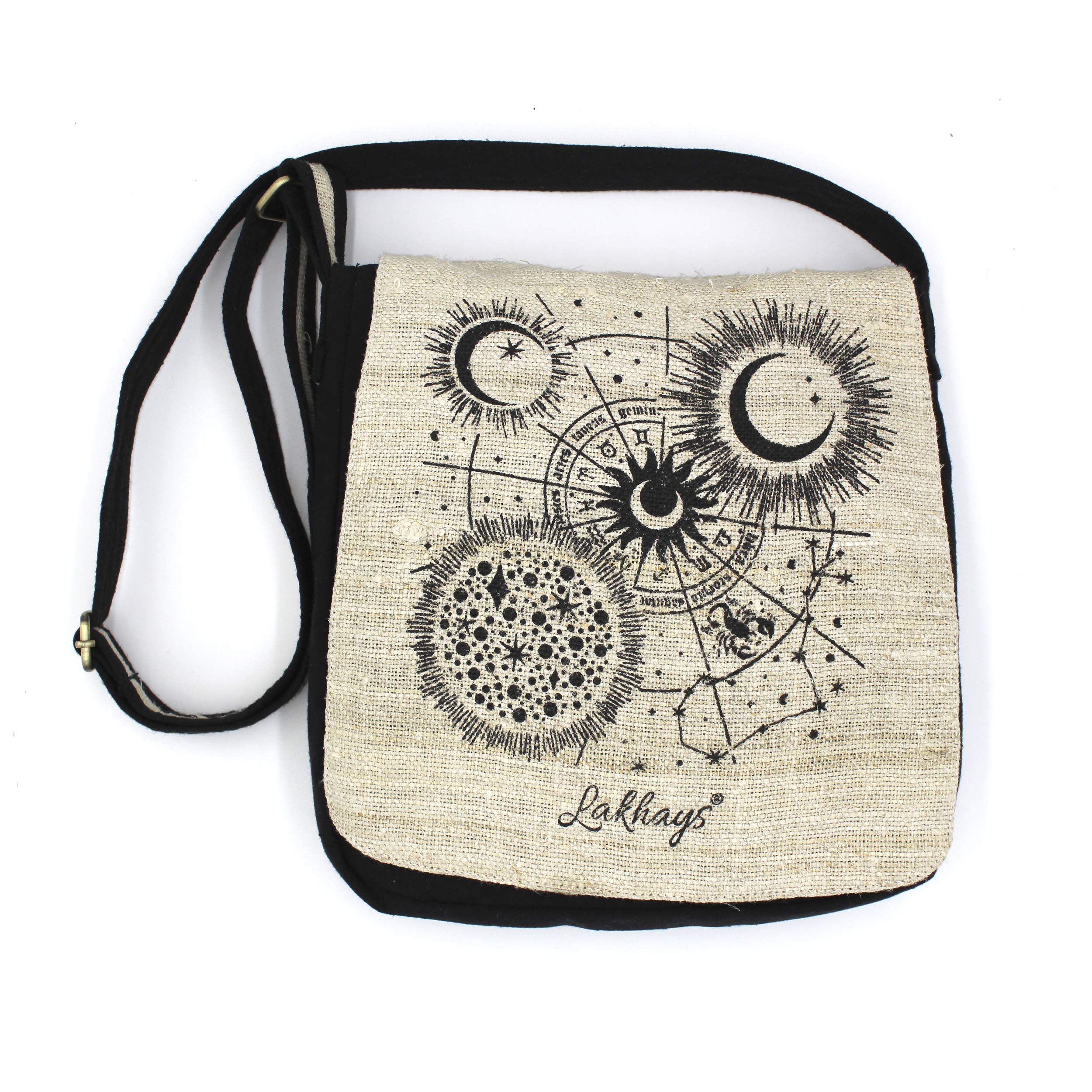 Pandora Hemp Messenger Bag