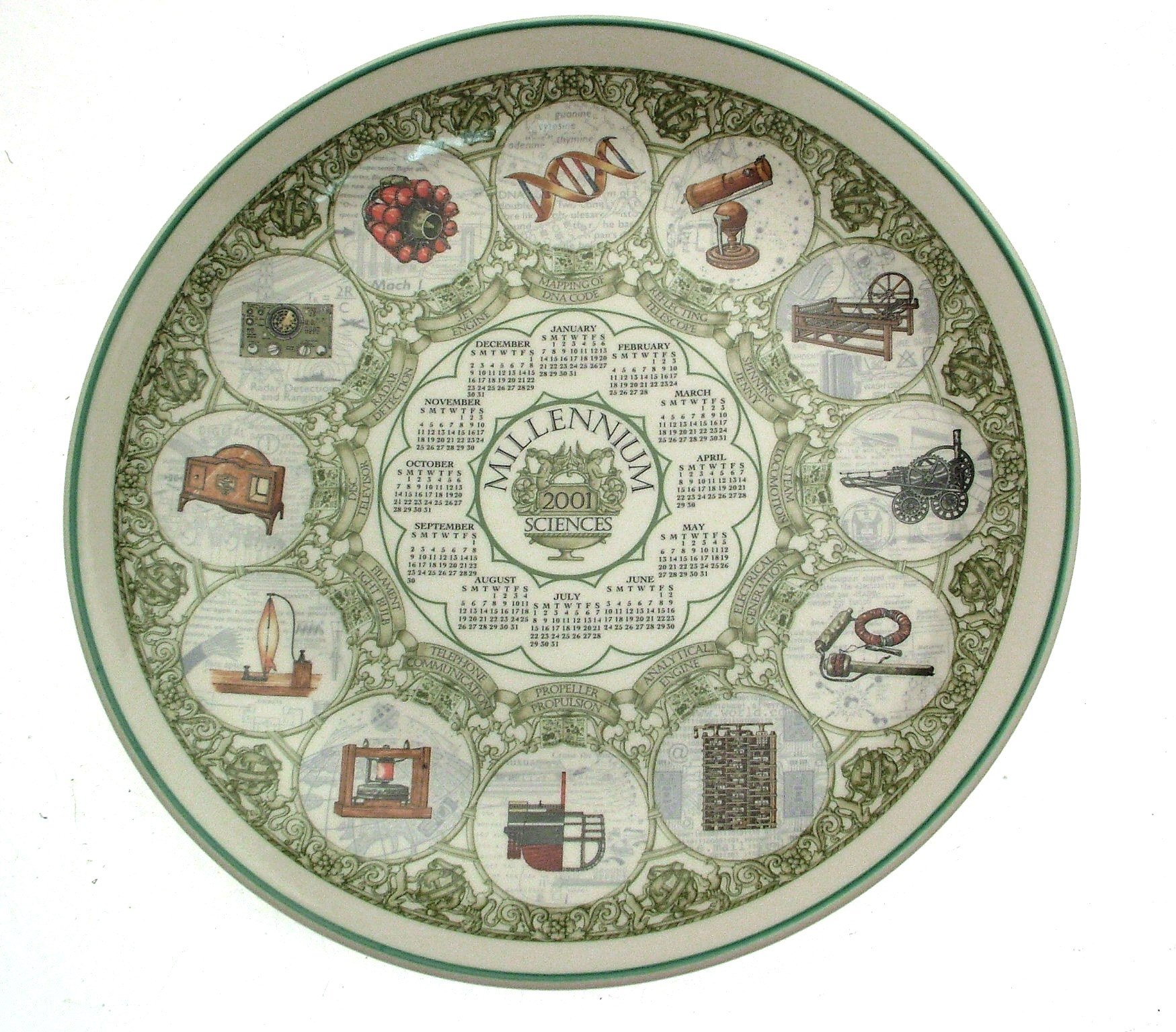 　MILLENNIUM　CALENDAR PLATE 2001 Amazon.co.jp: Wedgwood Millennium The Sciences Calendar